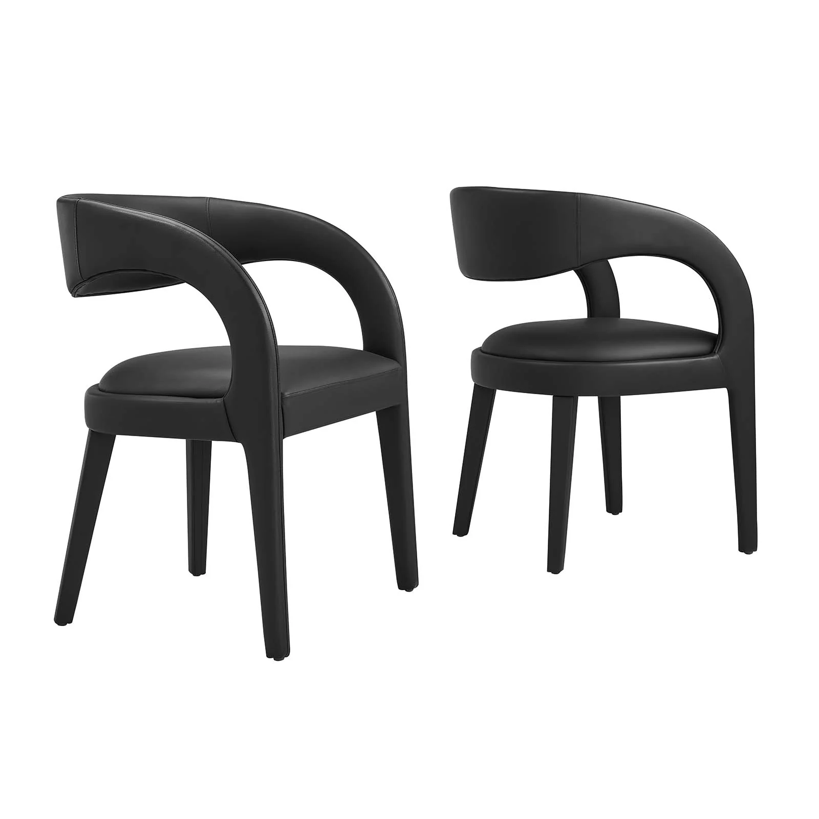 Pinnacle Vegan Leather Dining Chair Set of Two By Modway - EEI-6561 - Image 2
