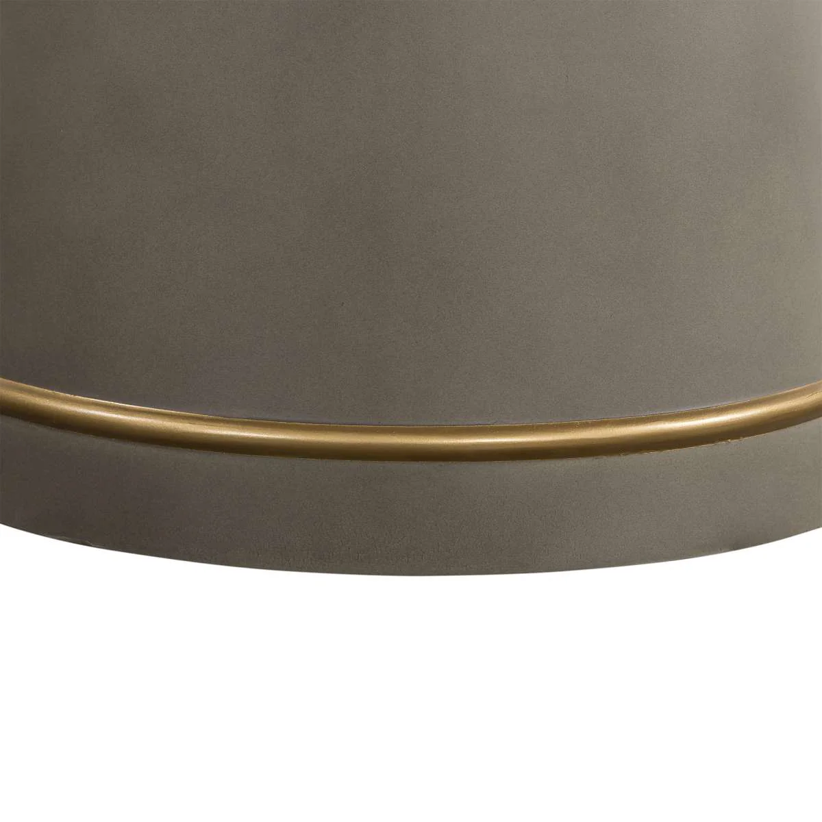 Pinni Gray Concrete Round Dining Table with Bronze Painted Accent By Armen Living - Image 3