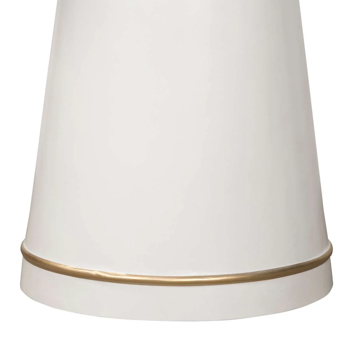 Pinni White Concrete Round Dining Table with Bronze Painted Accent By Armen Living - Image 5