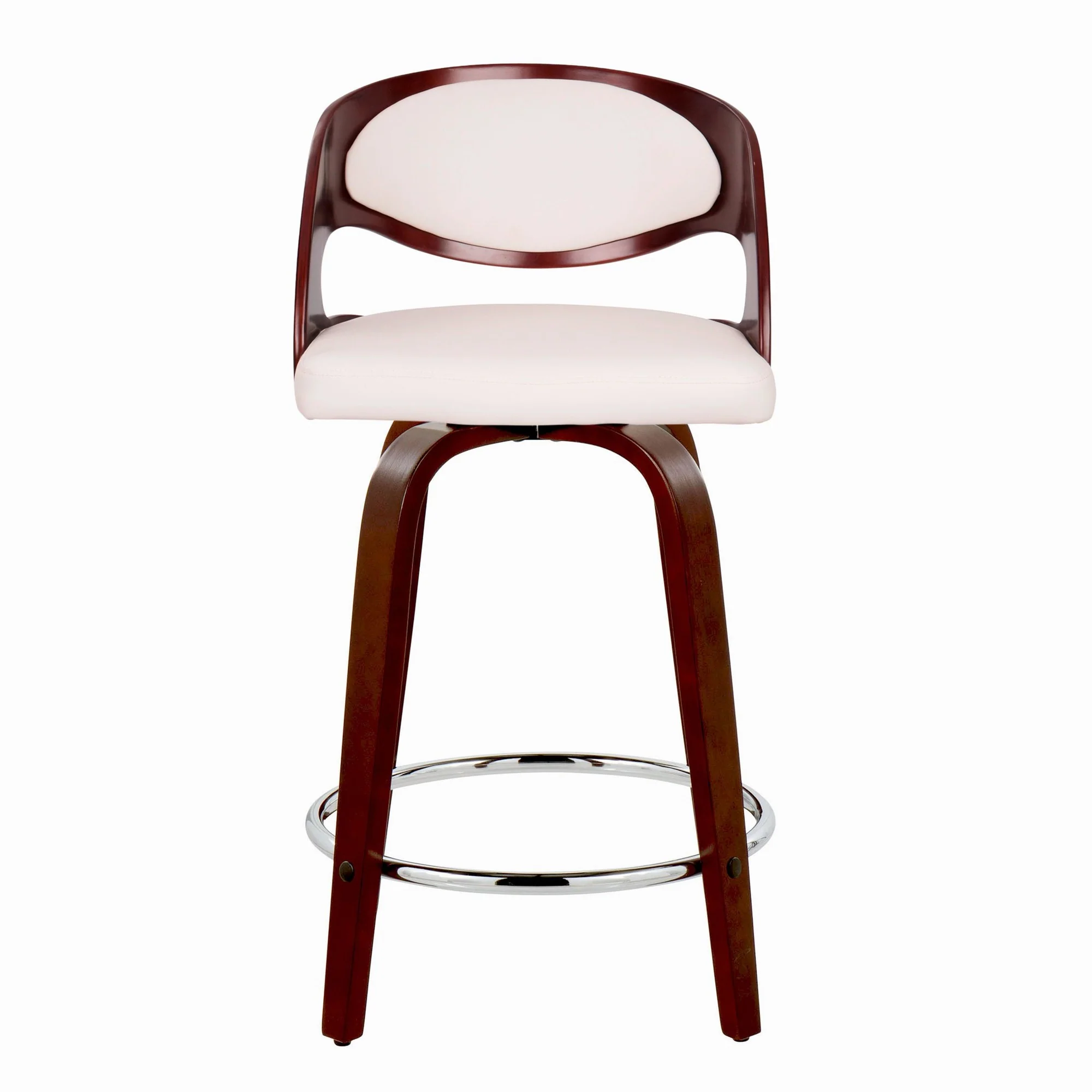 Pino 24" Fixed-Height Barstool - Set of 2 By LumiSource - B24-PINOPU-GRTZR2 CHCHW2 - Image 6