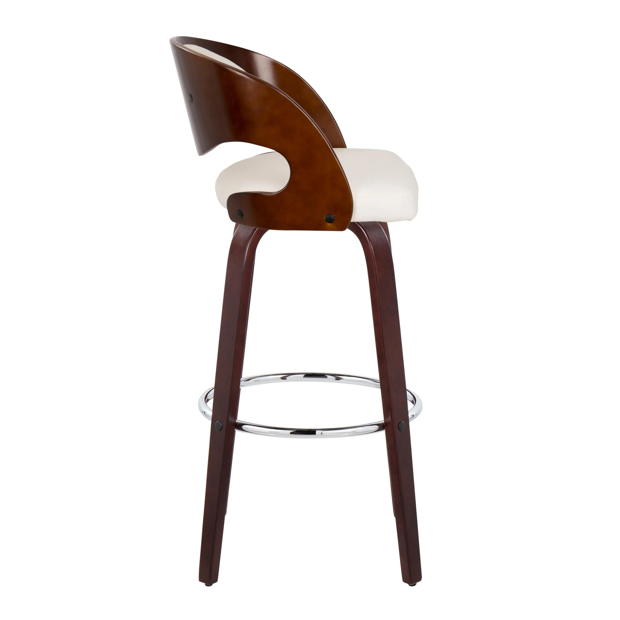 Pino 30" Fixed-Height Barstool - Set of 2 By LumiSource - B30-PINOPU-GRTZR2 CHCHW2 - Image 3