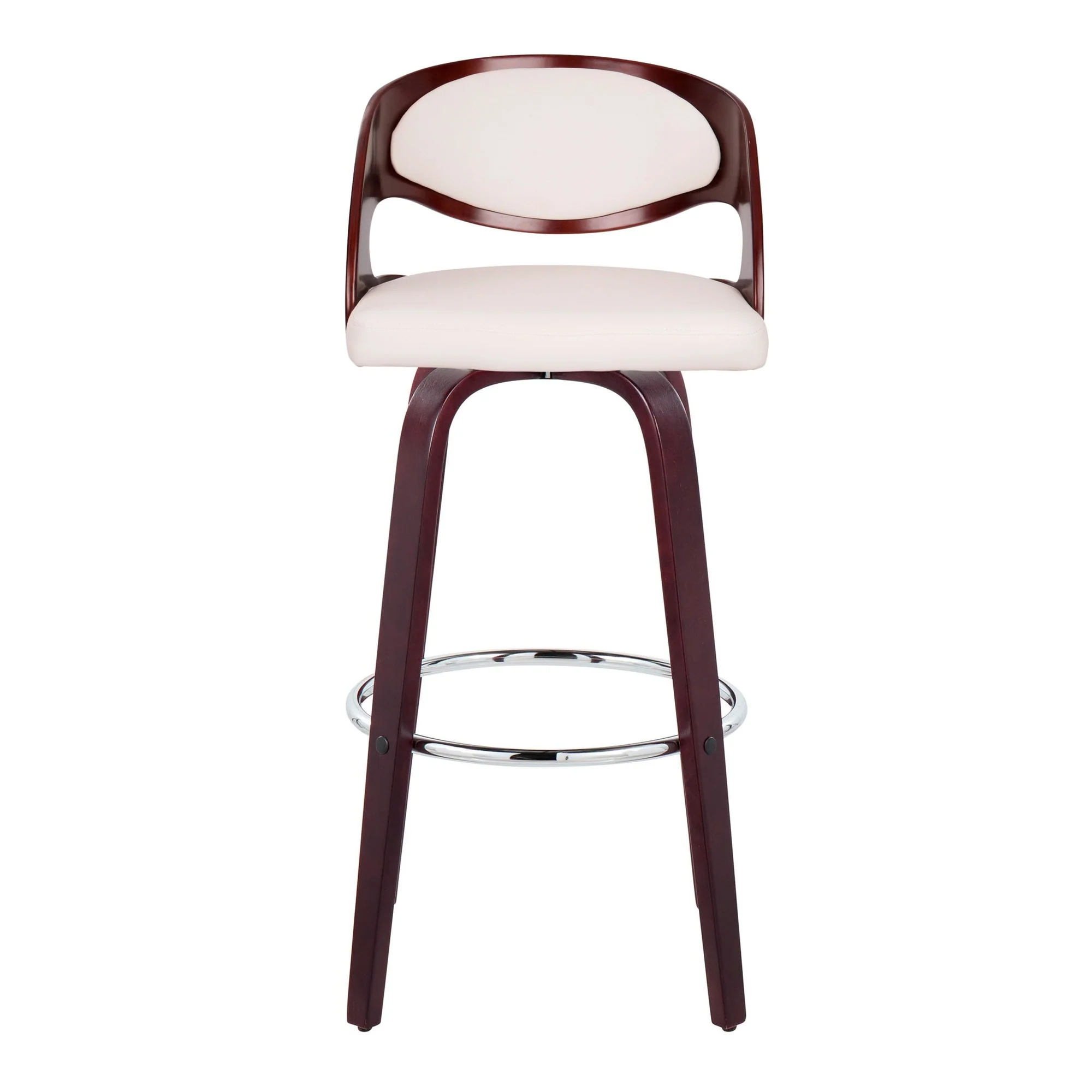 Pino 30" Fixed-Height Barstool - Set of 2 By LumiSource - B30-PINOPU-GRTZR2 CHCHW2 - Image 5