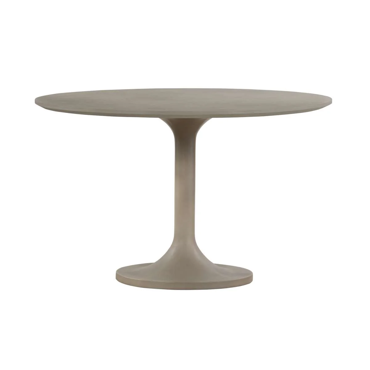 Pippa Concrete and Metal Tulip Round Dining Table By Armen Living - Image 2