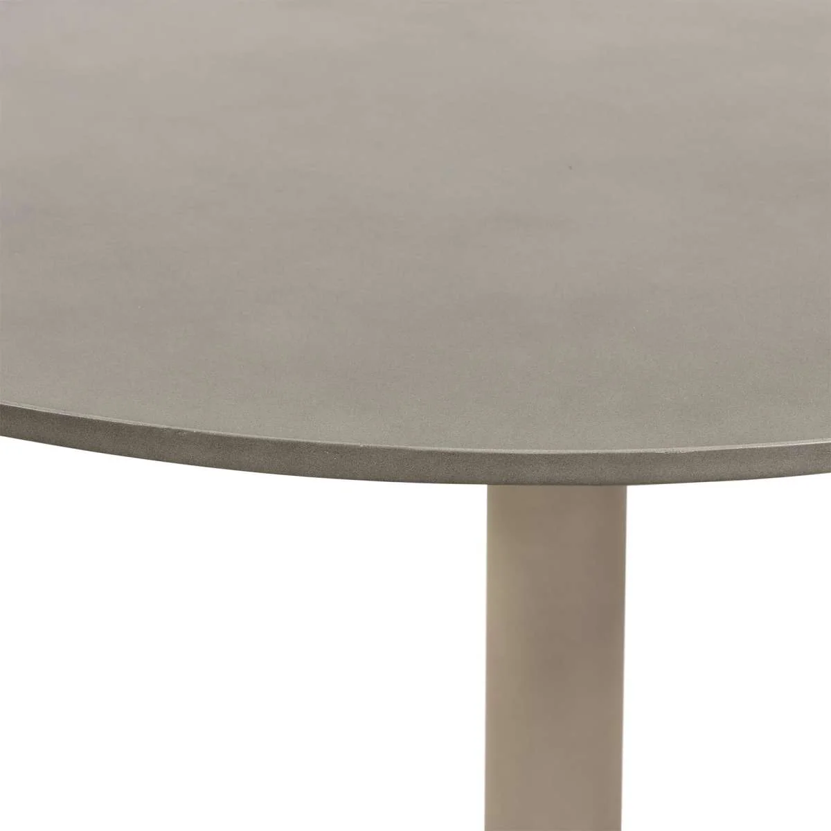 Pippa Concrete and Metal Tulip Round Dining Table By Armen Living - Image 3