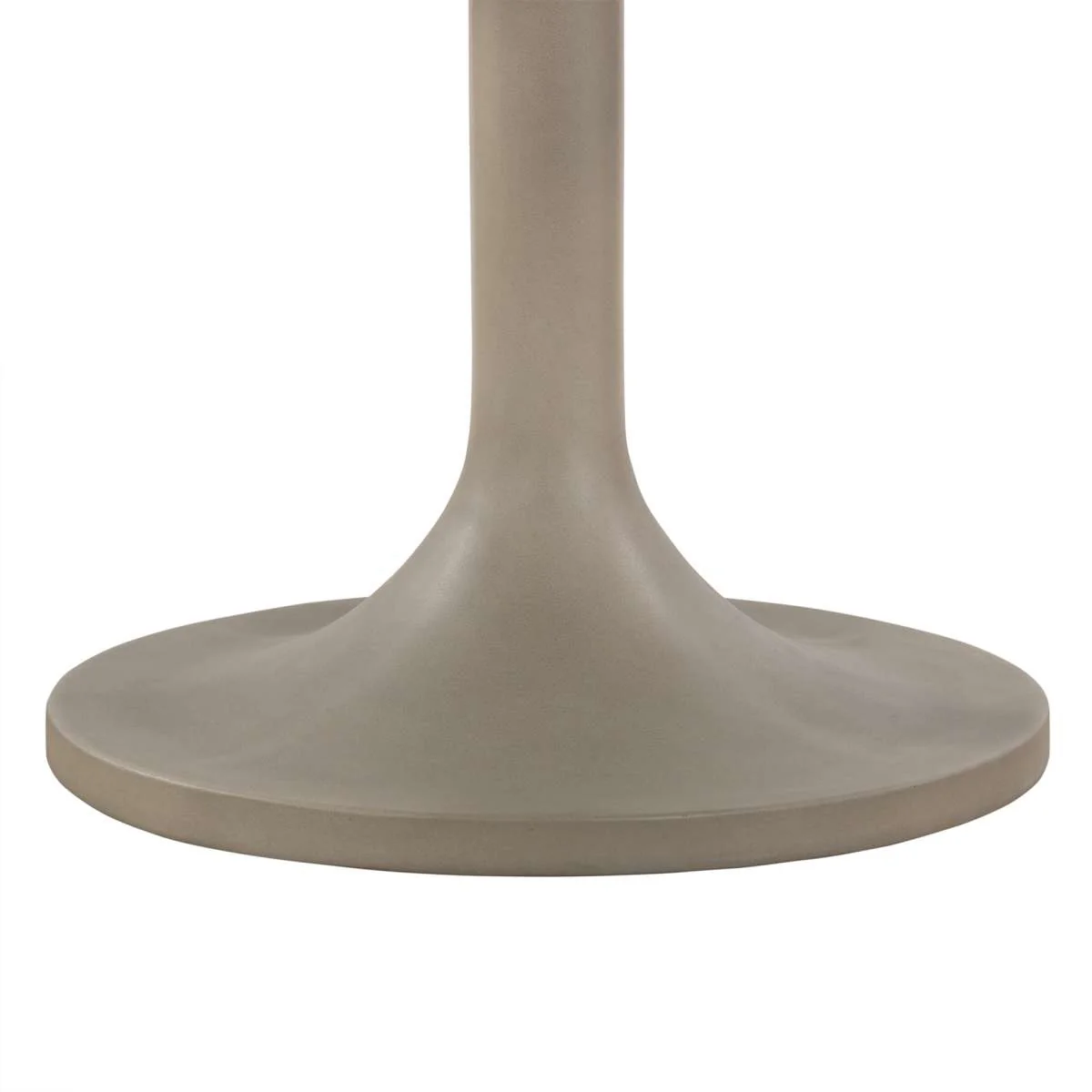 Pippa Concrete and Metal Tulip Round Dining Table By Armen Living - Image 4