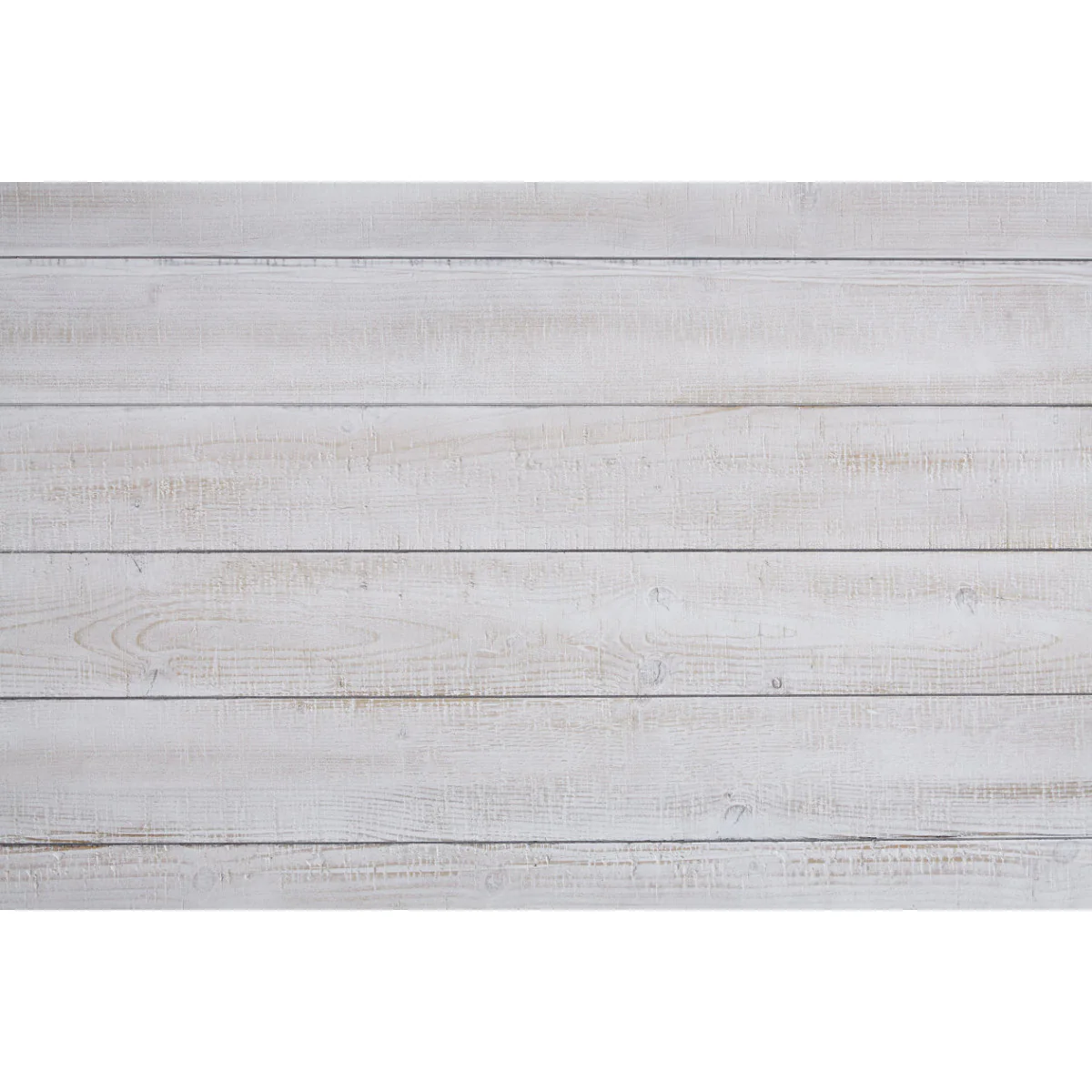 Plank Style Wooden Table Set with Slatted Lower Shelf and Bun Feet, Set of Three, White By Benzara - Image 3