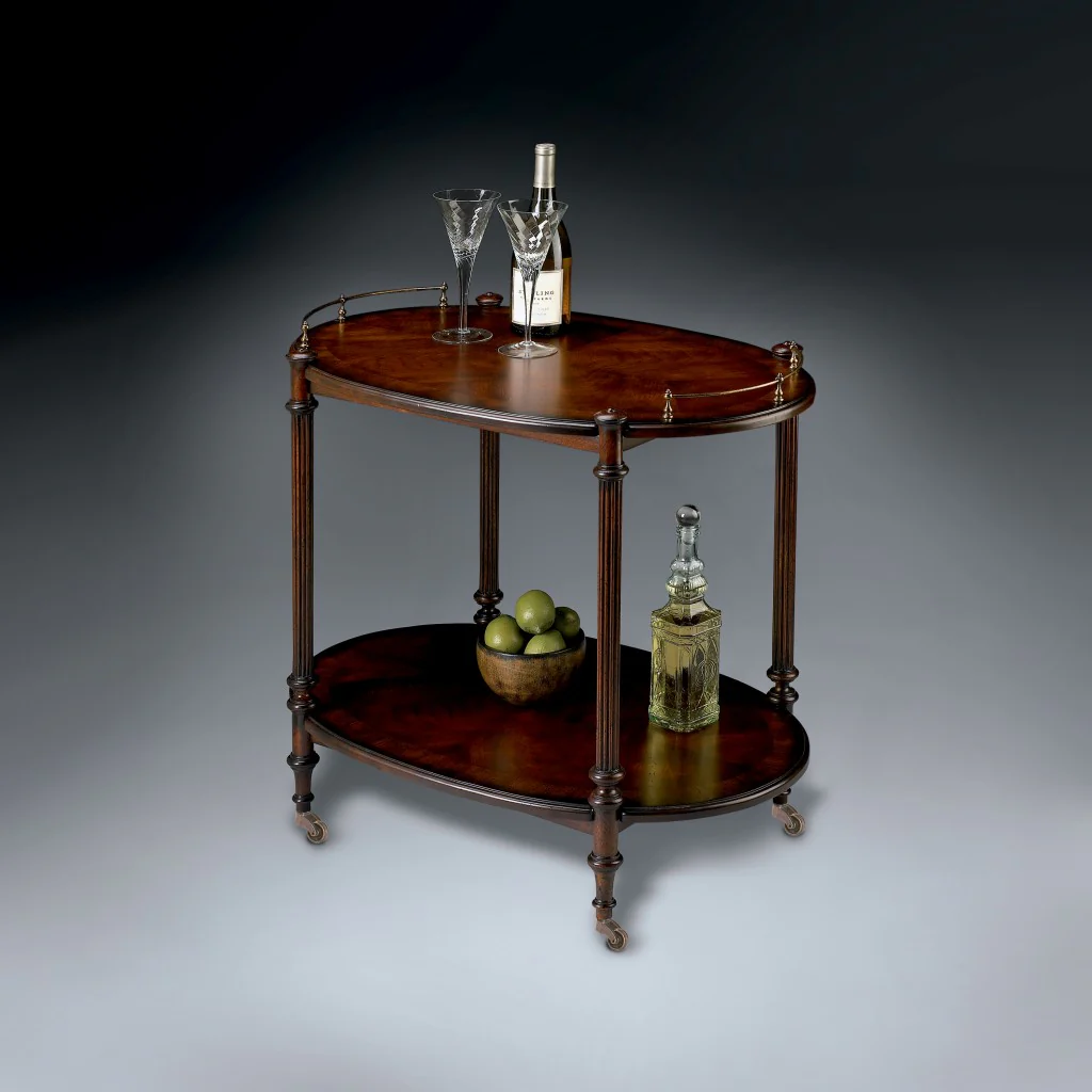 Plantation Cherry Tea Server By Homeroots - Image 3