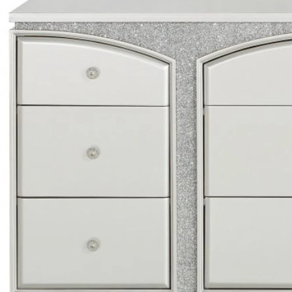 Platinum Manufactured Wood Nine Drawer Dresser By Homeroots - Image 4