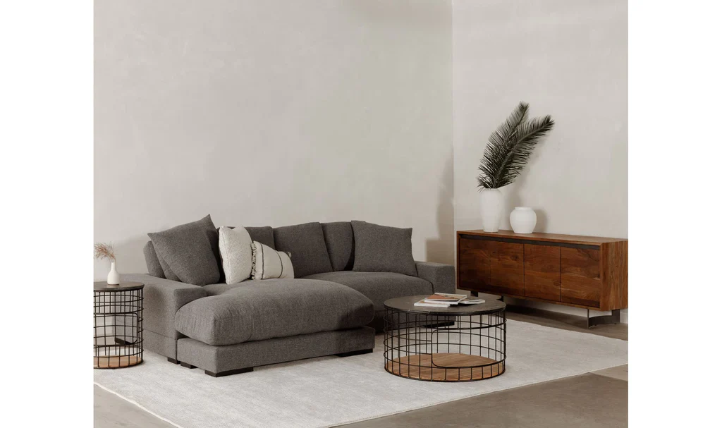 Plush Reversible Deep Seat Sectional Sofa By Modholic - Image 7