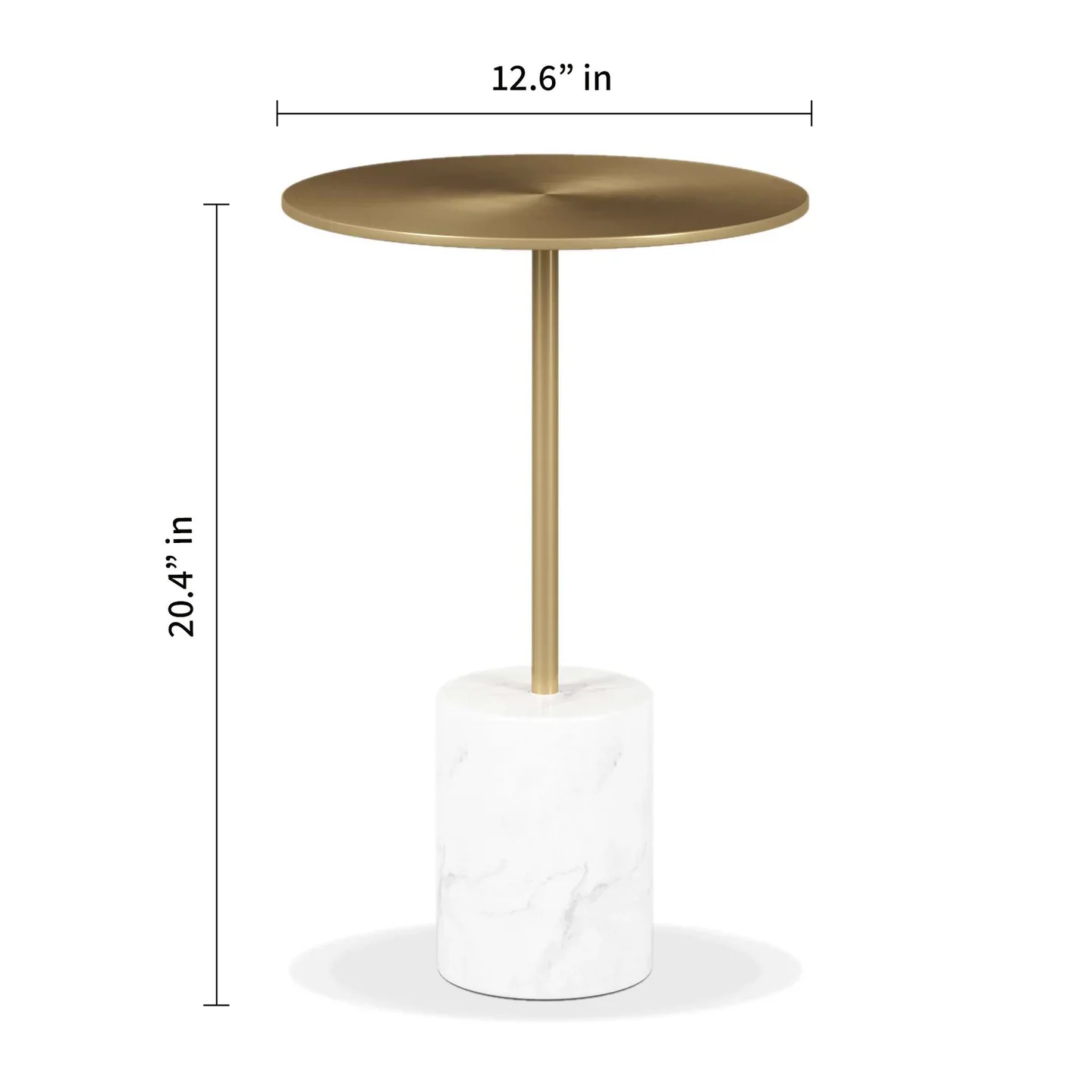 Poke Side Table, Gold By World Modern Design - Image 3