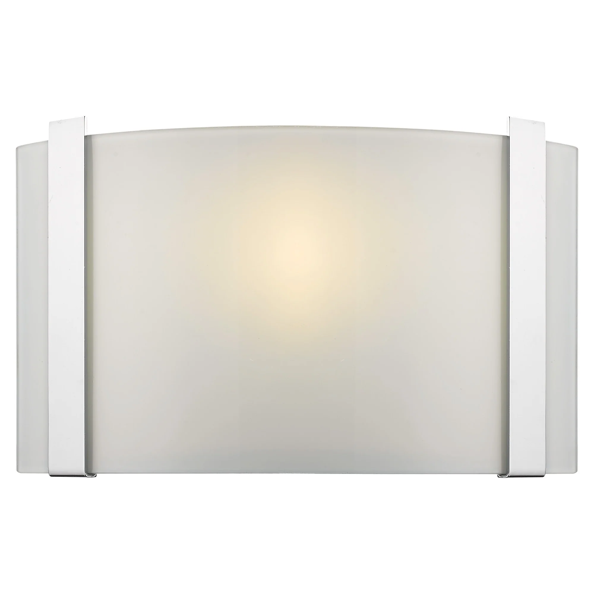 Polished Chrome Wall Sconce with Frosted Glass Shade By Homeroots - Image 2
