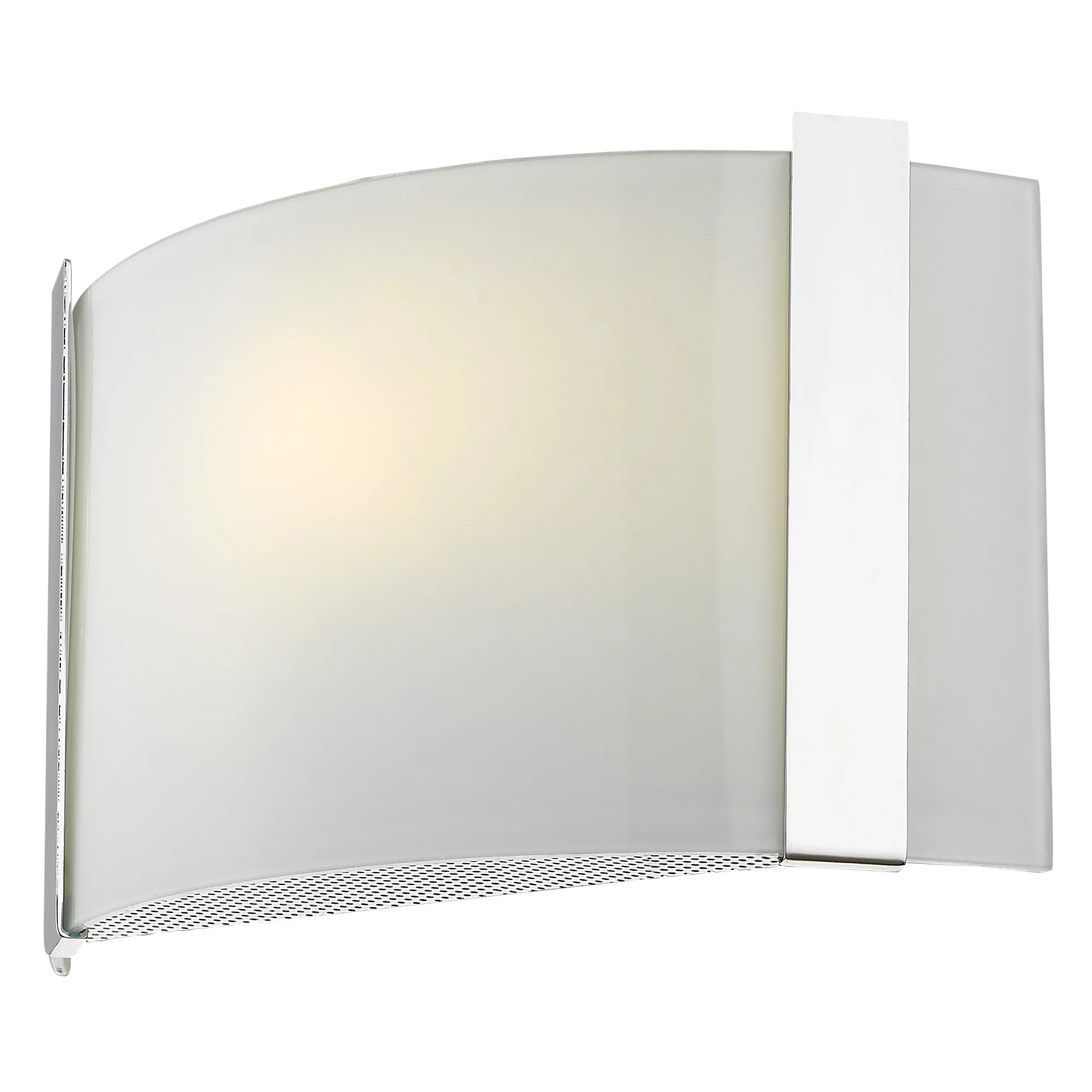 Polished Chrome Wall Sconce with Frosted Glass Shade By Homeroots - Image 5