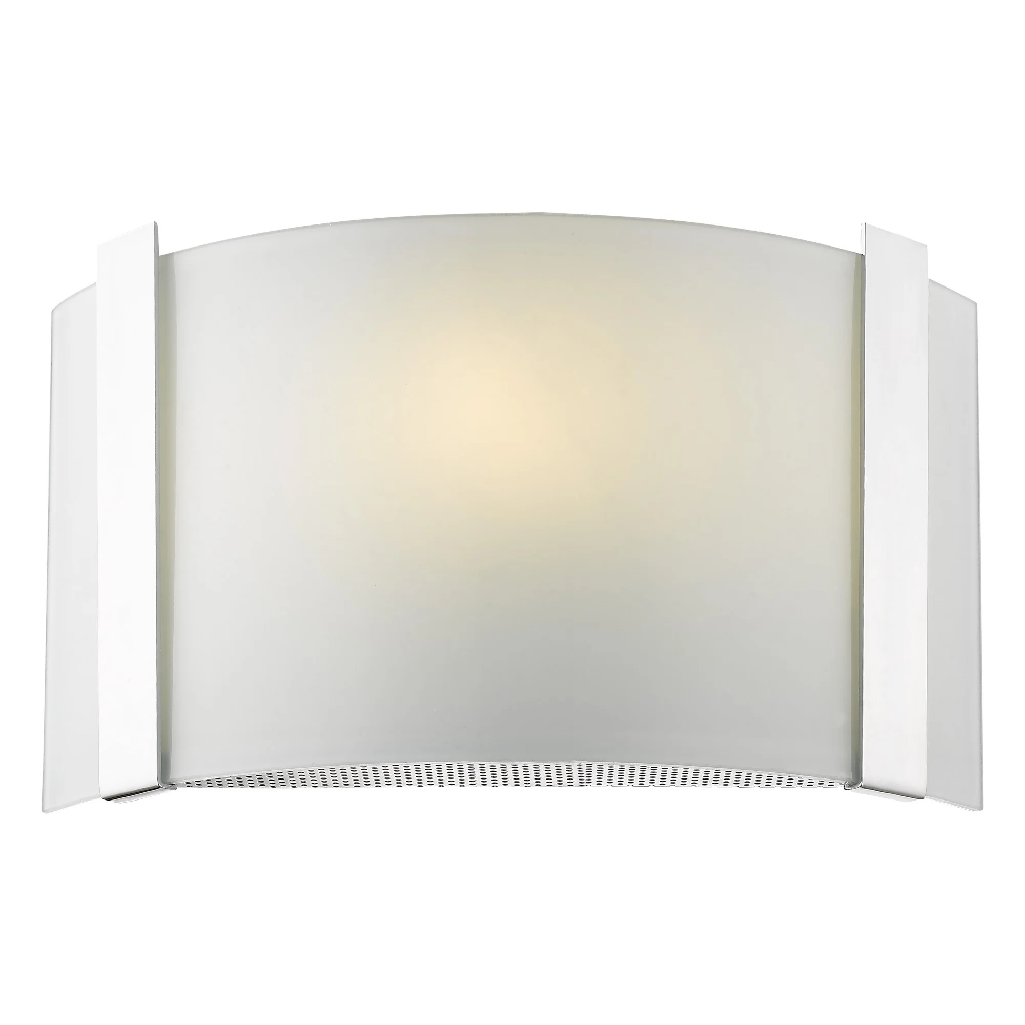Polished Chrome Wall Sconce with Frosted Glass Shade By Homeroots - Image 6