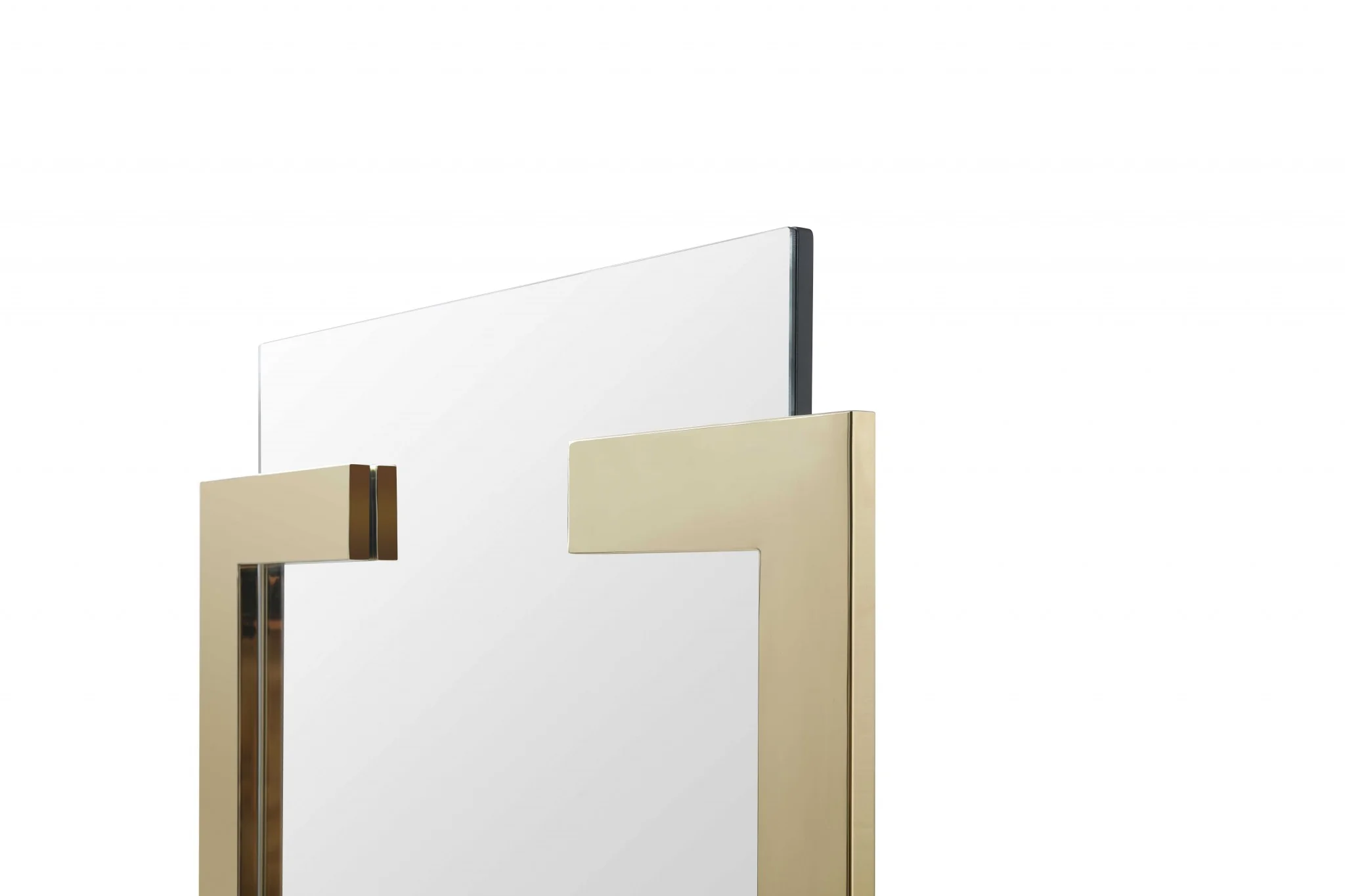 Polished Gold Stainless Steel Mirror By Homeroots - Image 4