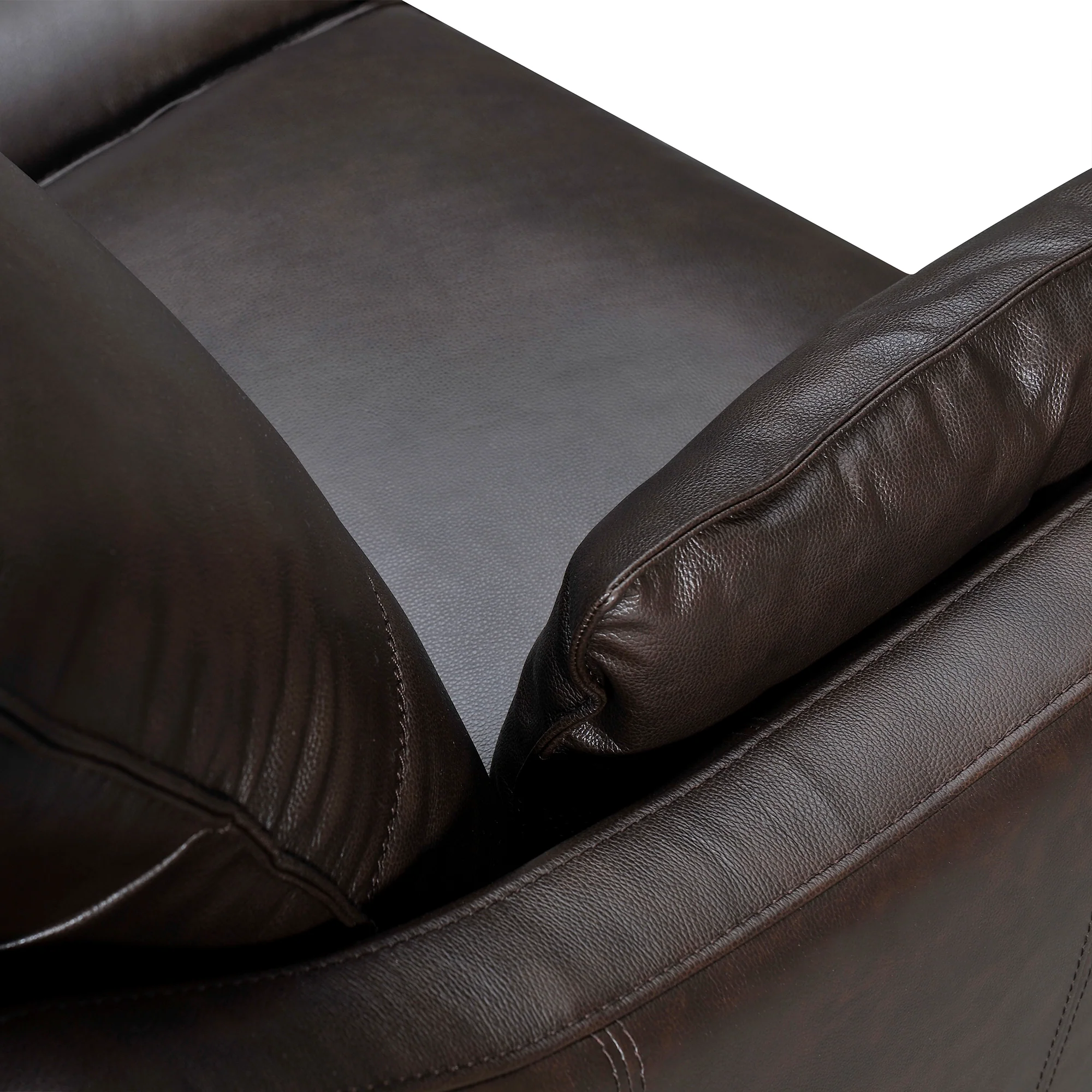 Pompeii 87" Dove Gray Leather Sofa By Armen Living - Image 16