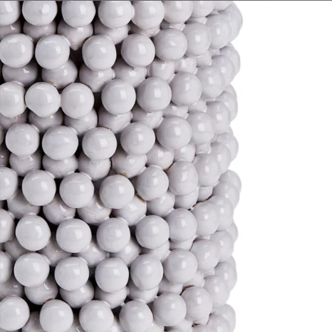 Pompom Decorative Cylinder Vase By Tozai Home - Image 3