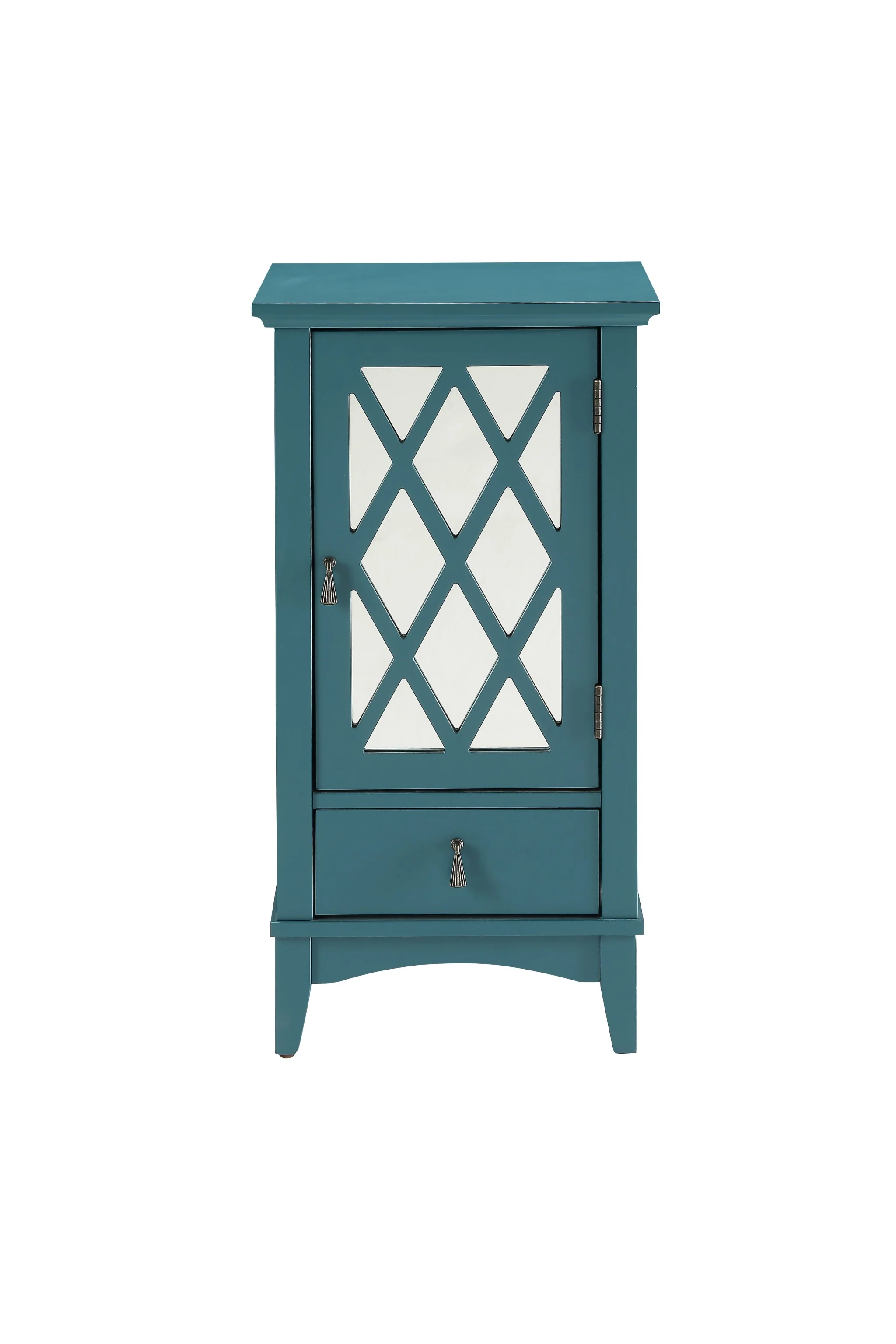 Pop Of Color Teal Accent Cabinet By Homeroots - Image 2