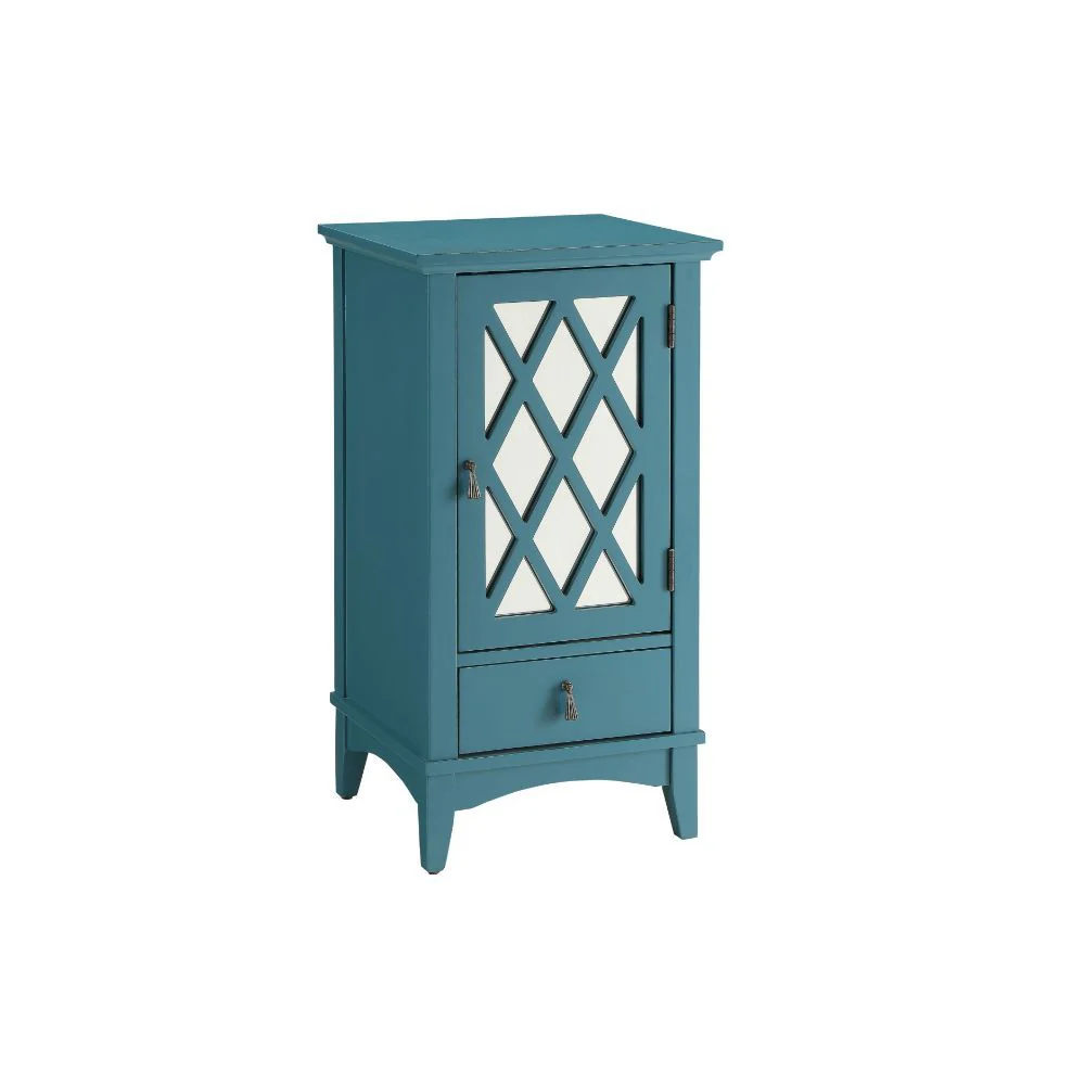 Pop Of Color Teal Accent Cabinet By Homeroots - Image 3