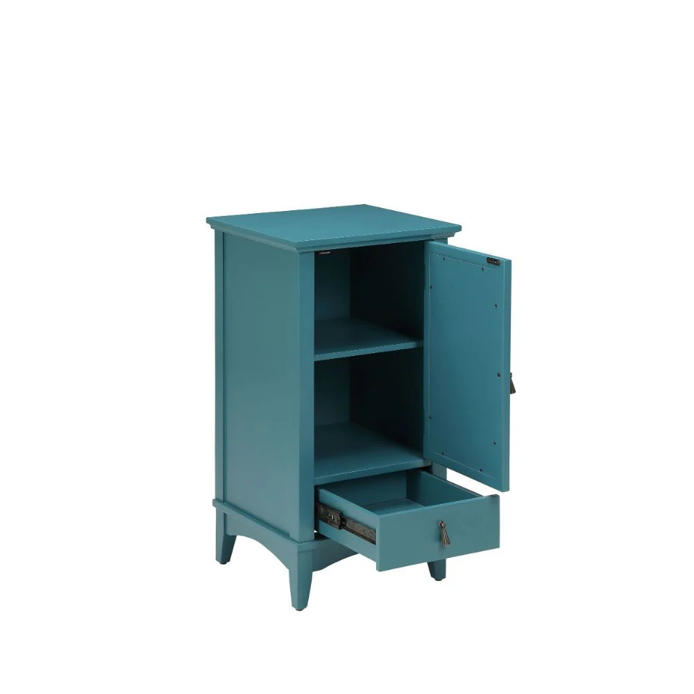 Pop Of Color Teal Accent Cabinet By Homeroots - Image 4