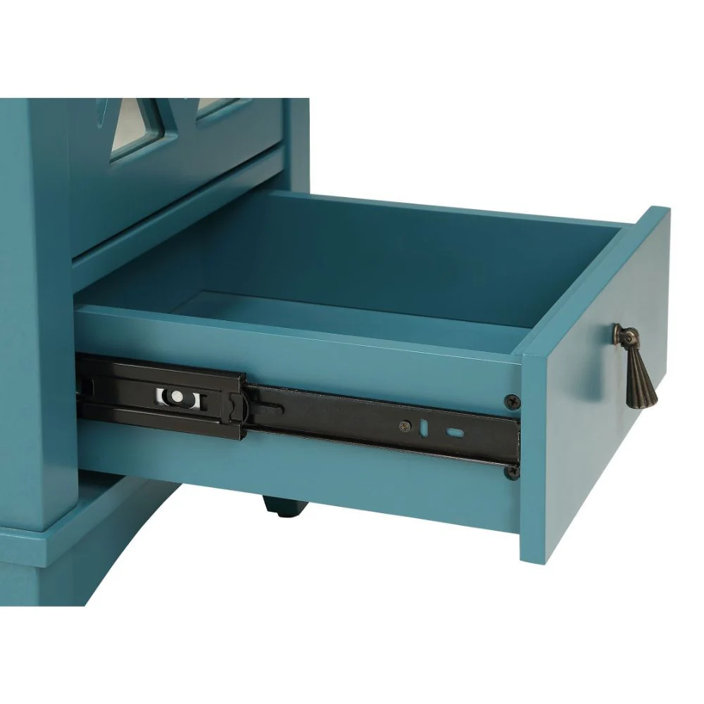 Pop Of Color Teal Accent Cabinet By Homeroots - Image 5