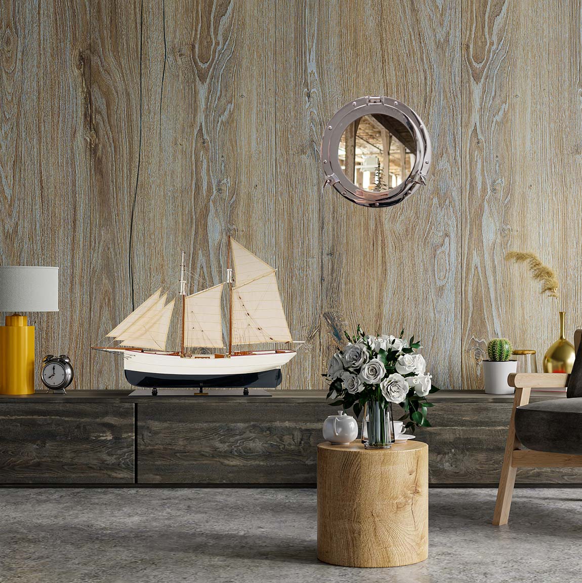Porthole Mirror By Homeroots - 364348 - Image 9