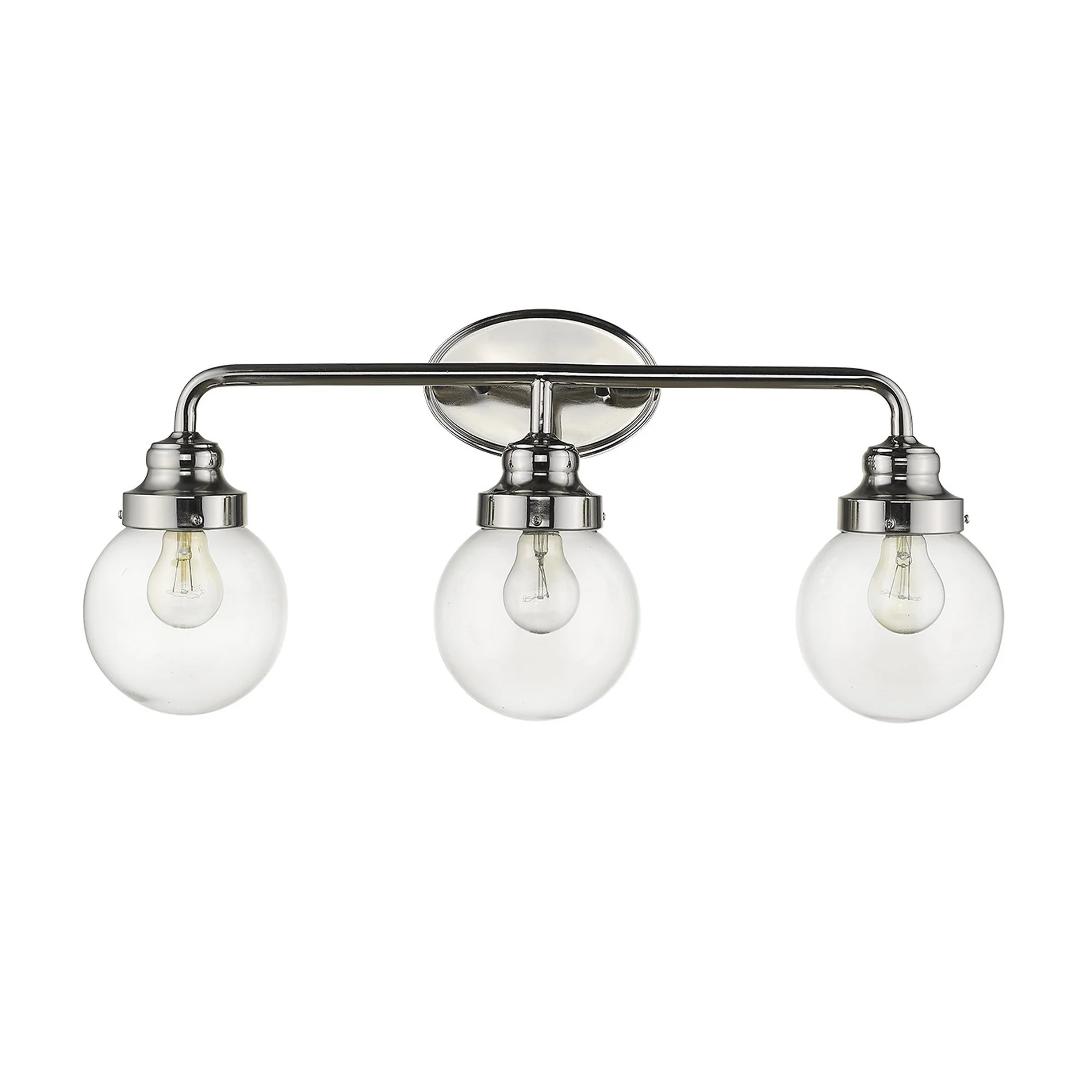 Portsmith 3-Light Polished Nickel Vanity By Homeroots - Image 3