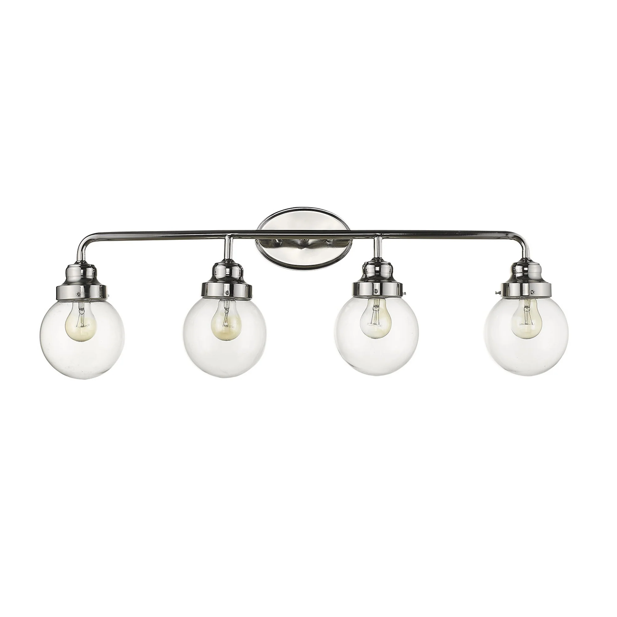 Portsmith 4-Light Polished Nickel Vanity By Homeroots - Image 3