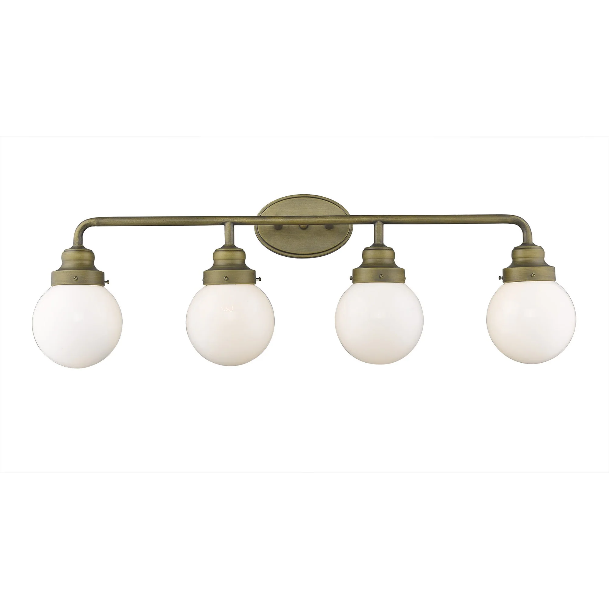 Portsmith 4-Light Raw Brass Vanity By Homeroots - Image 4