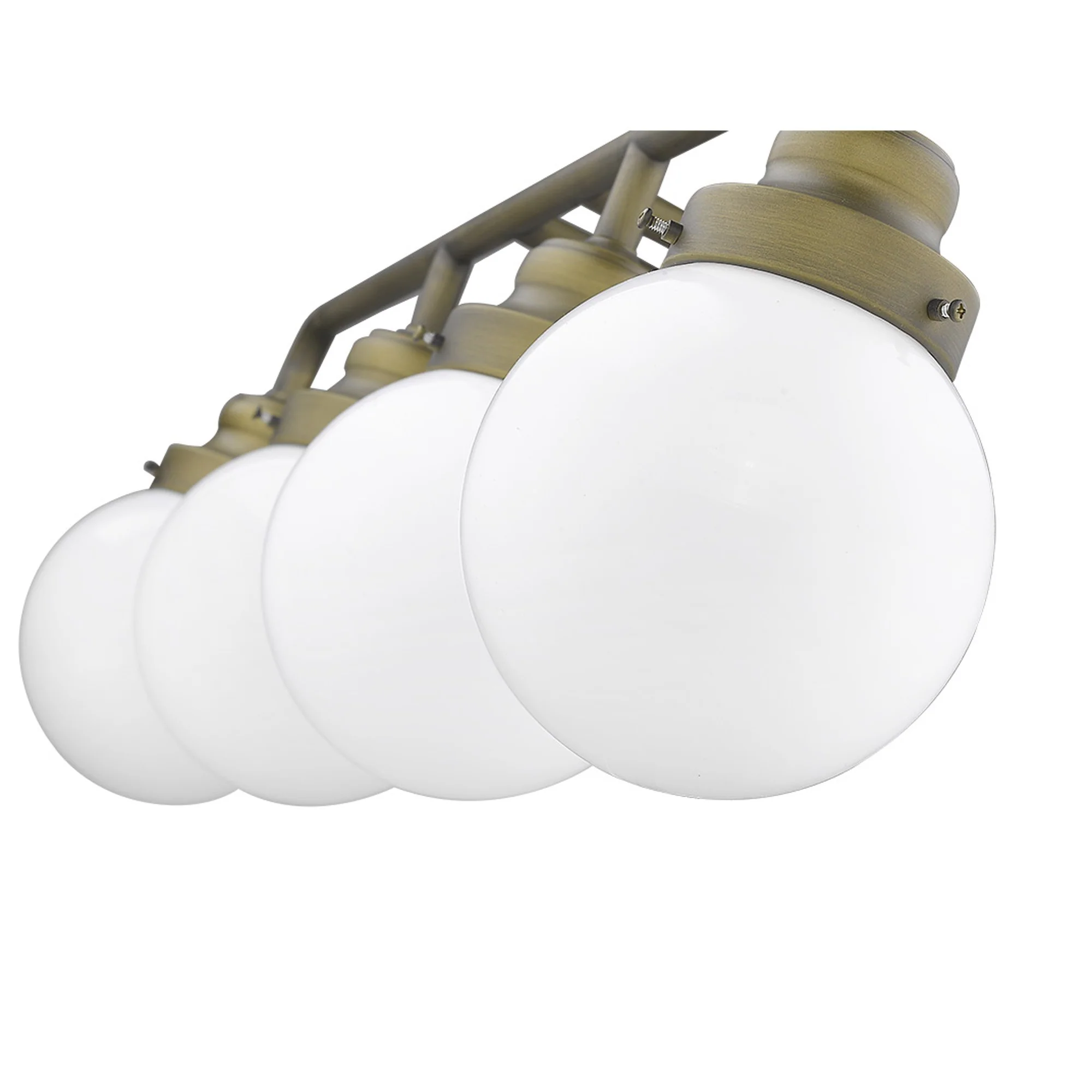 Portsmith 4-Light Raw Brass Vanity By Homeroots - Image 5