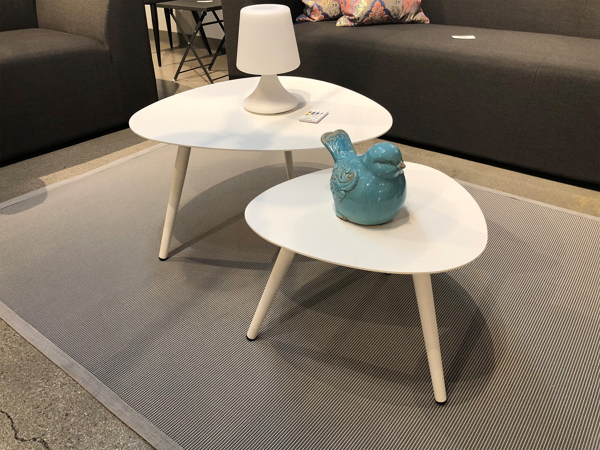 Powder Coated Aluminum Small Side Table By Homeroots - Image 2