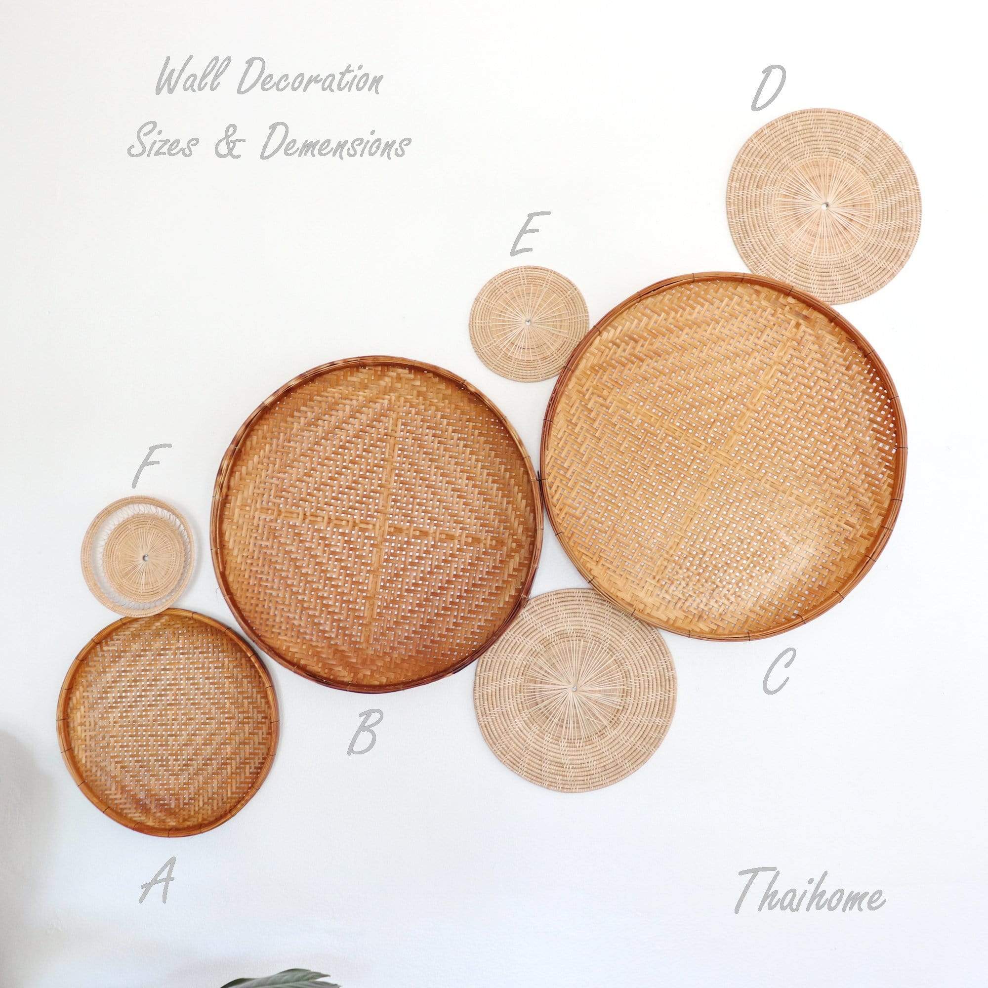 Pran La Da - Wall Hanging Decor Set Of 7 By Thaihome - Image 2