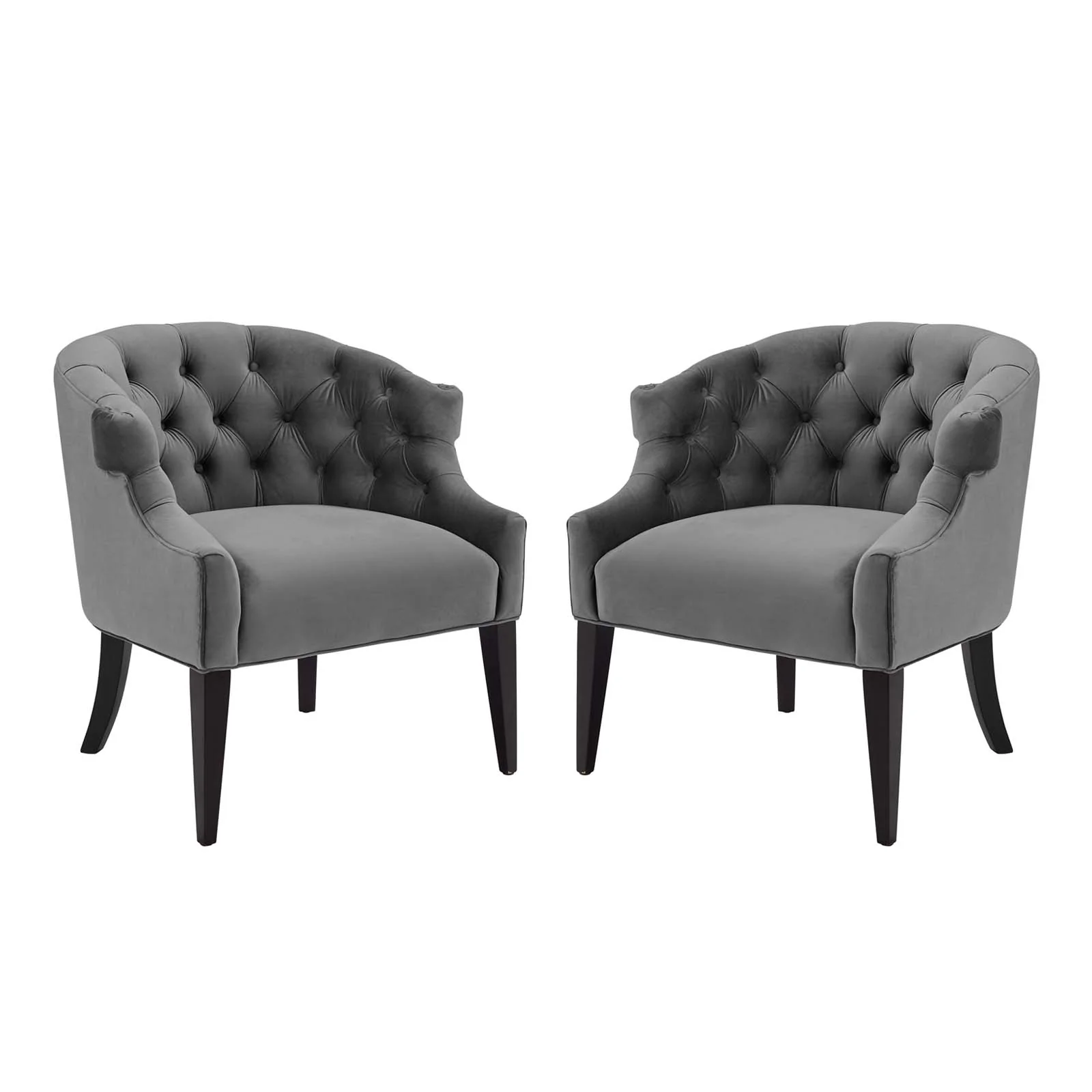 Precept Armchair Performance Velvet Set of 2 By Modway - EEI-4426 - Image 2