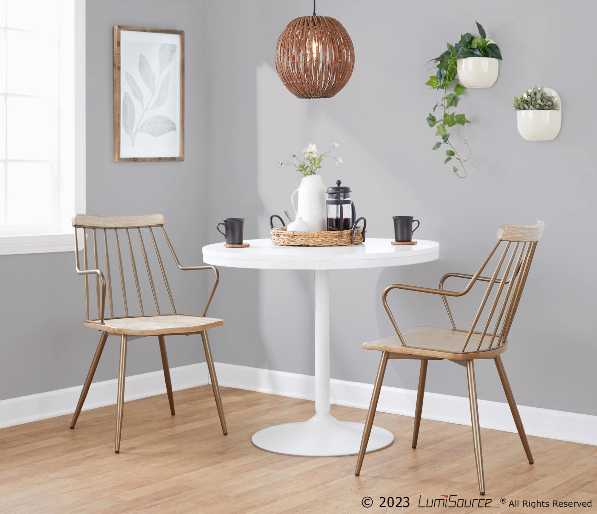 Preston Chair - Set of 2 By LumiSource - CH-PRESTON-HLC2 ANCUWW2 - Image 2
