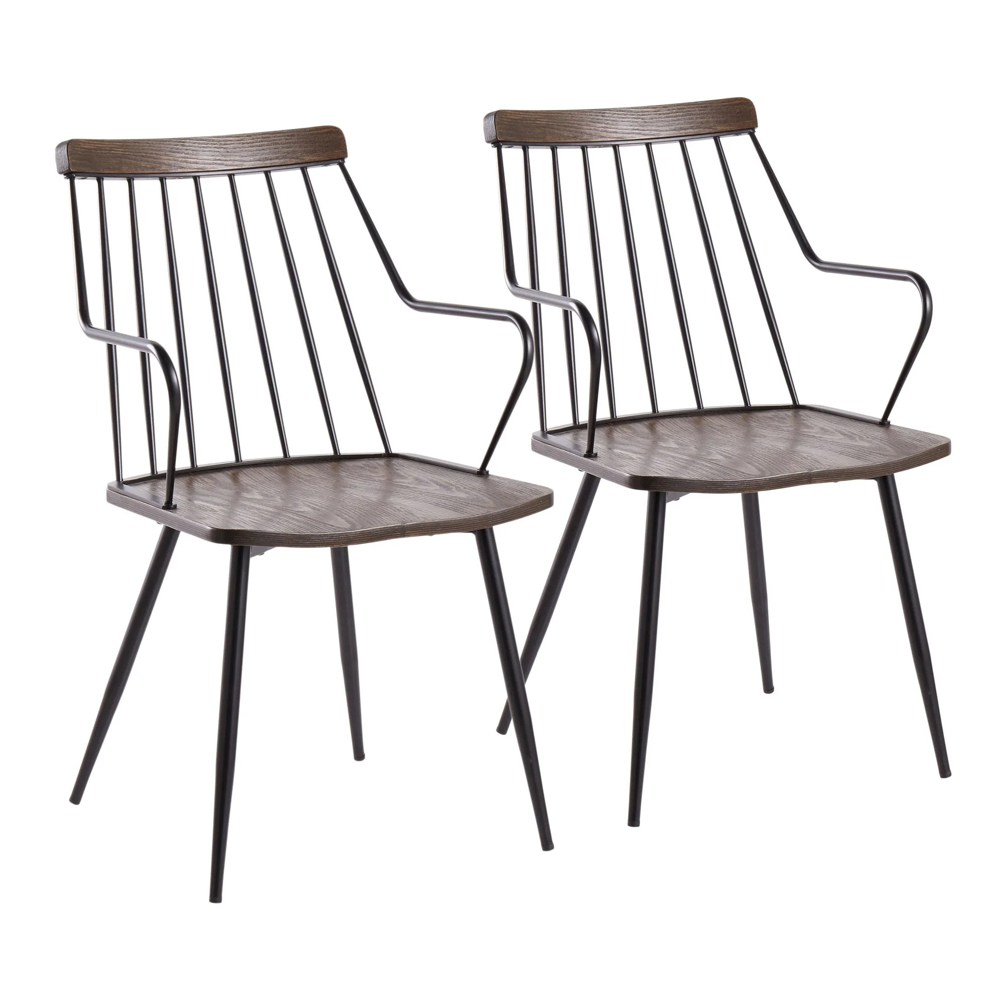 Preston Chair - Set of 2 Brown By LumiSource - Image 2