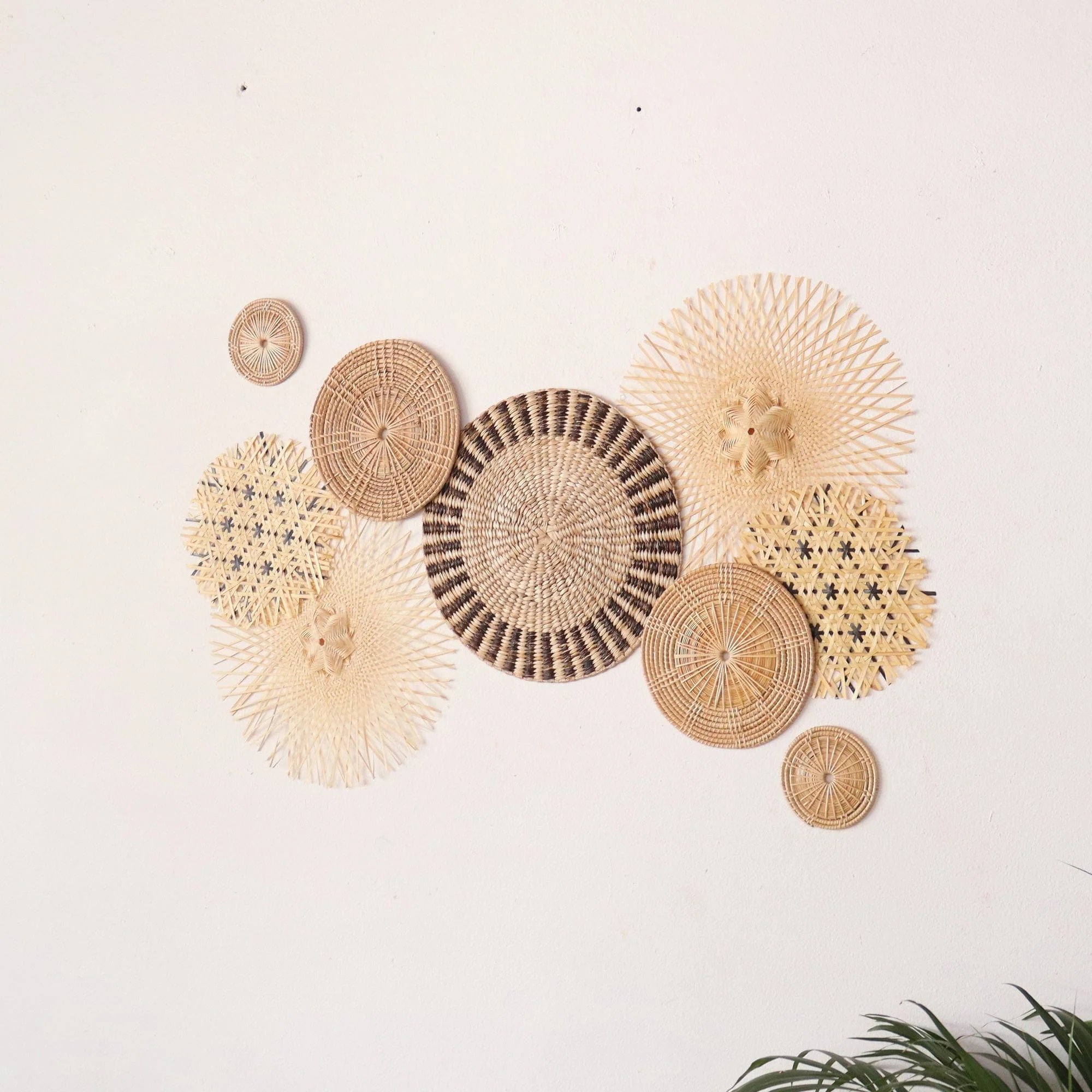 Pri Ya Korn - Wall Art DeCor Hanging Set Of 9 By Thaihome - Image 4