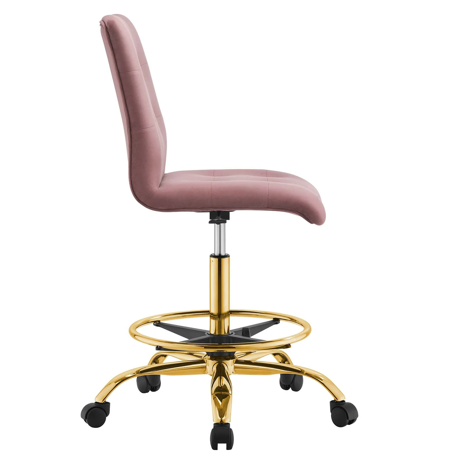 Prim Armless Performance Velvet Drafting Chair By Modway - EEI-4977 - Image 10
