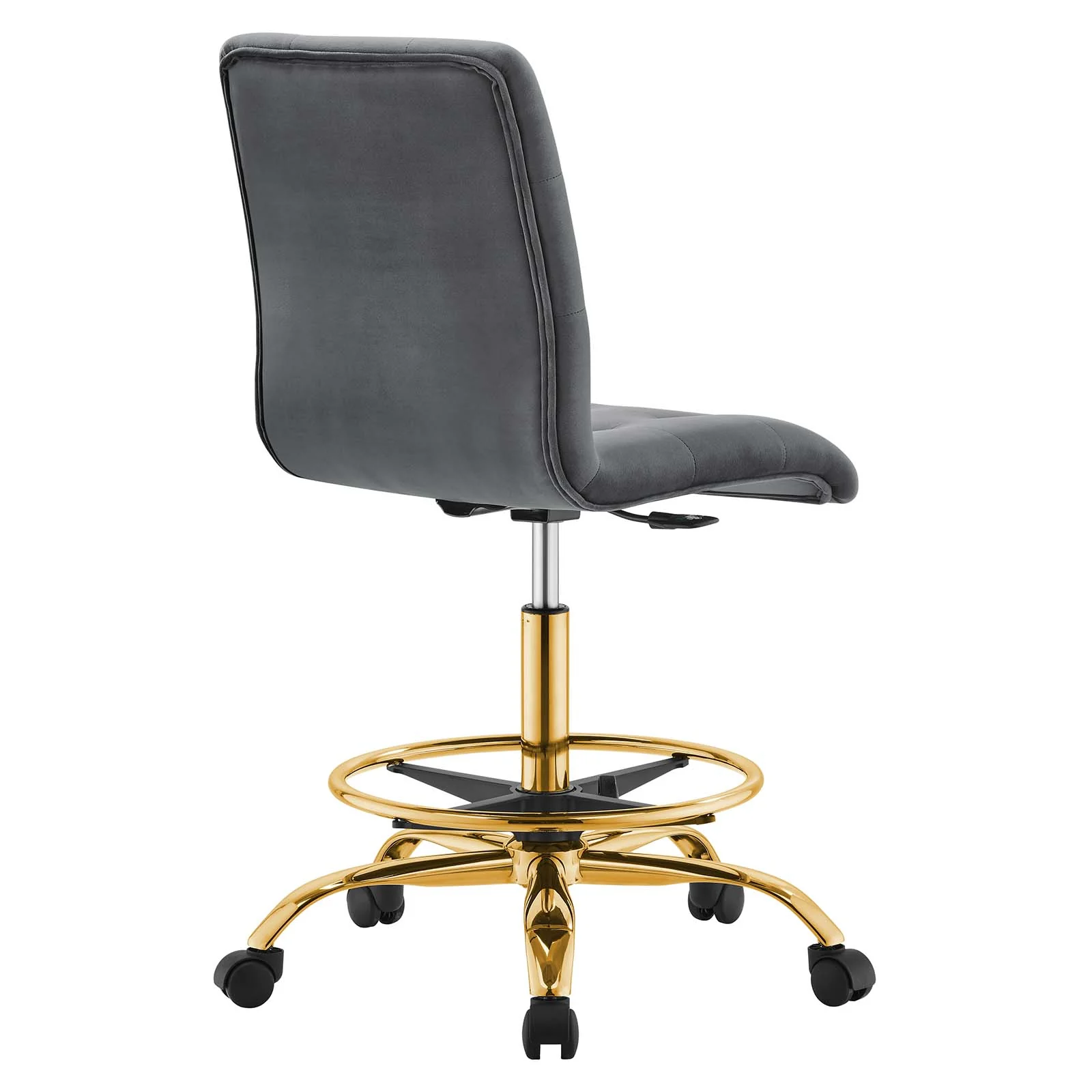 Prim Armless Performance Velvet Drafting Chair By Modway - EEI-4977 - Image 19