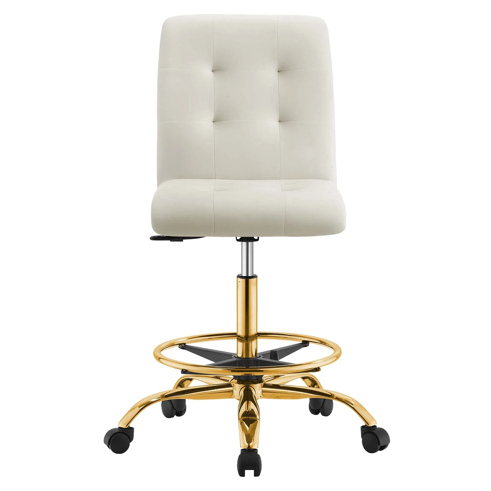 Prim Armless Performance Velvet Drafting Chair By Modway - EEI-4977 - Image 28