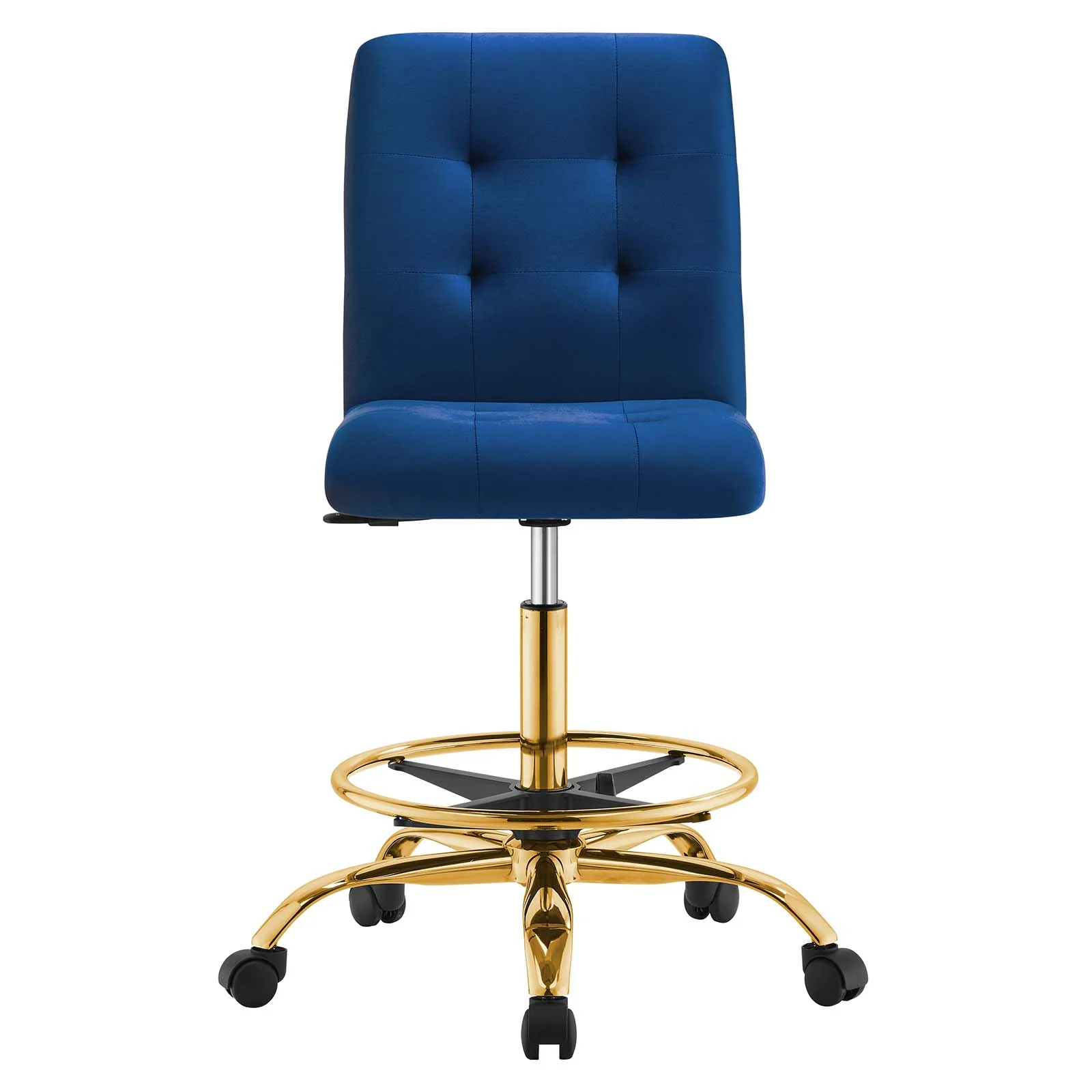 Prim Armless Performance Velvet Drafting Chair By Modway - EEI-4977 - Image 36