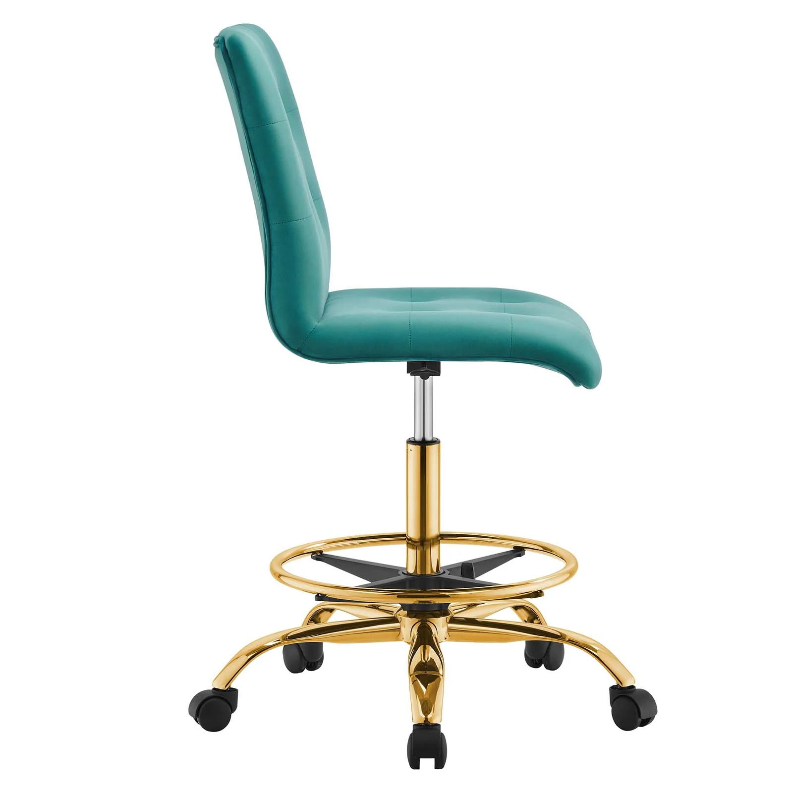Prim Armless Performance Velvet Drafting Chair By Modway - EEI-4977 - Image 42