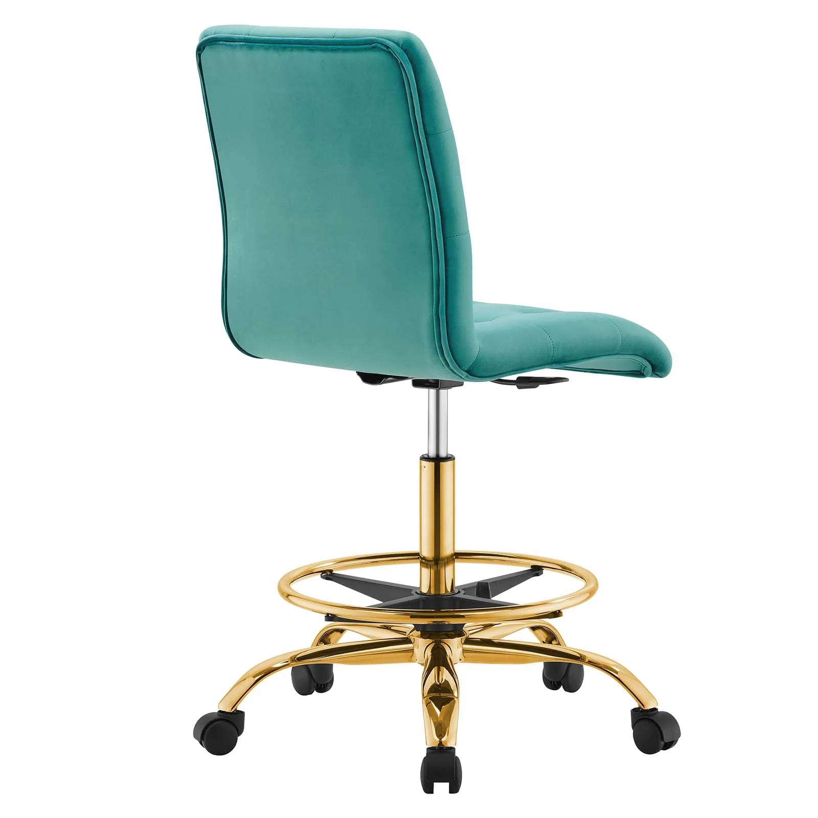 Prim Armless Performance Velvet Drafting Chair By Modway - EEI-4977 - Image 43