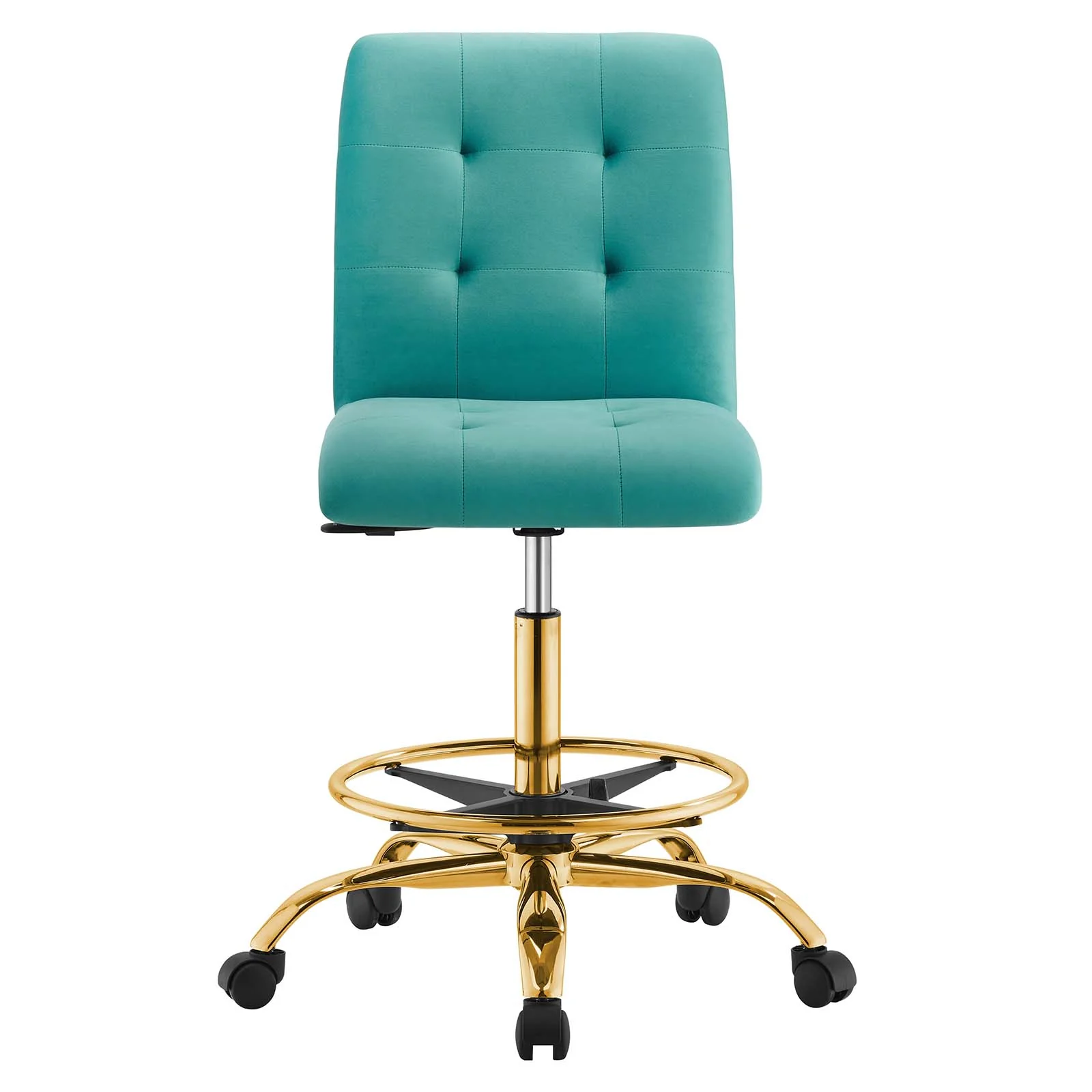 Prim Armless Performance Velvet Drafting Chair By Modway - EEI-4977 - Image 44