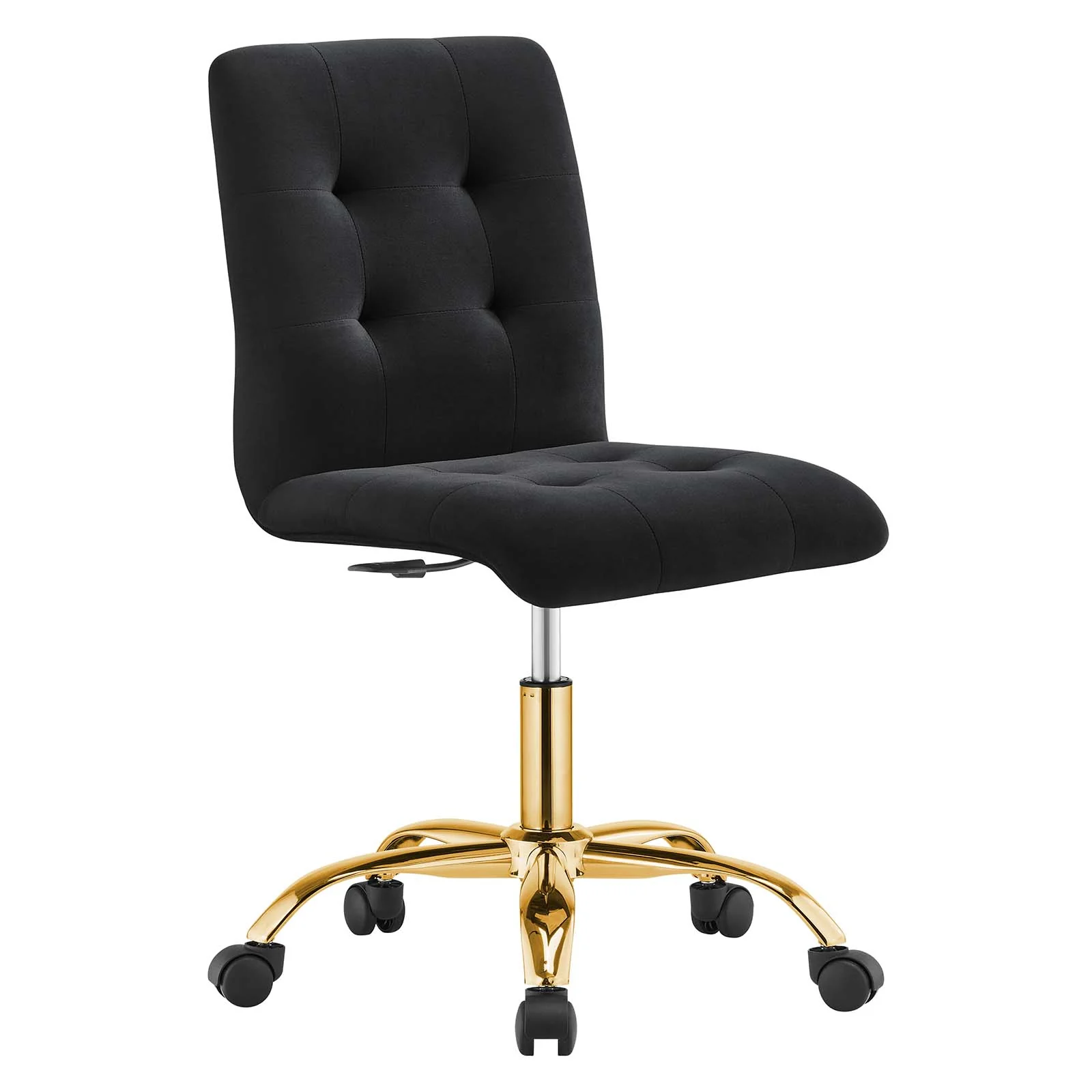 Prim Armless Performance Velvet Office Chair By Modway - EEI-4973 - Image 2