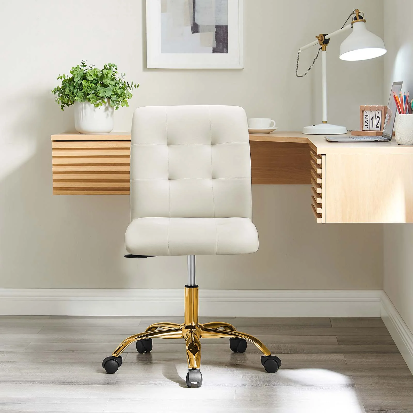 Prim Armless Performance Velvet Office Chair By Modway - EEI-4973 - Image 32