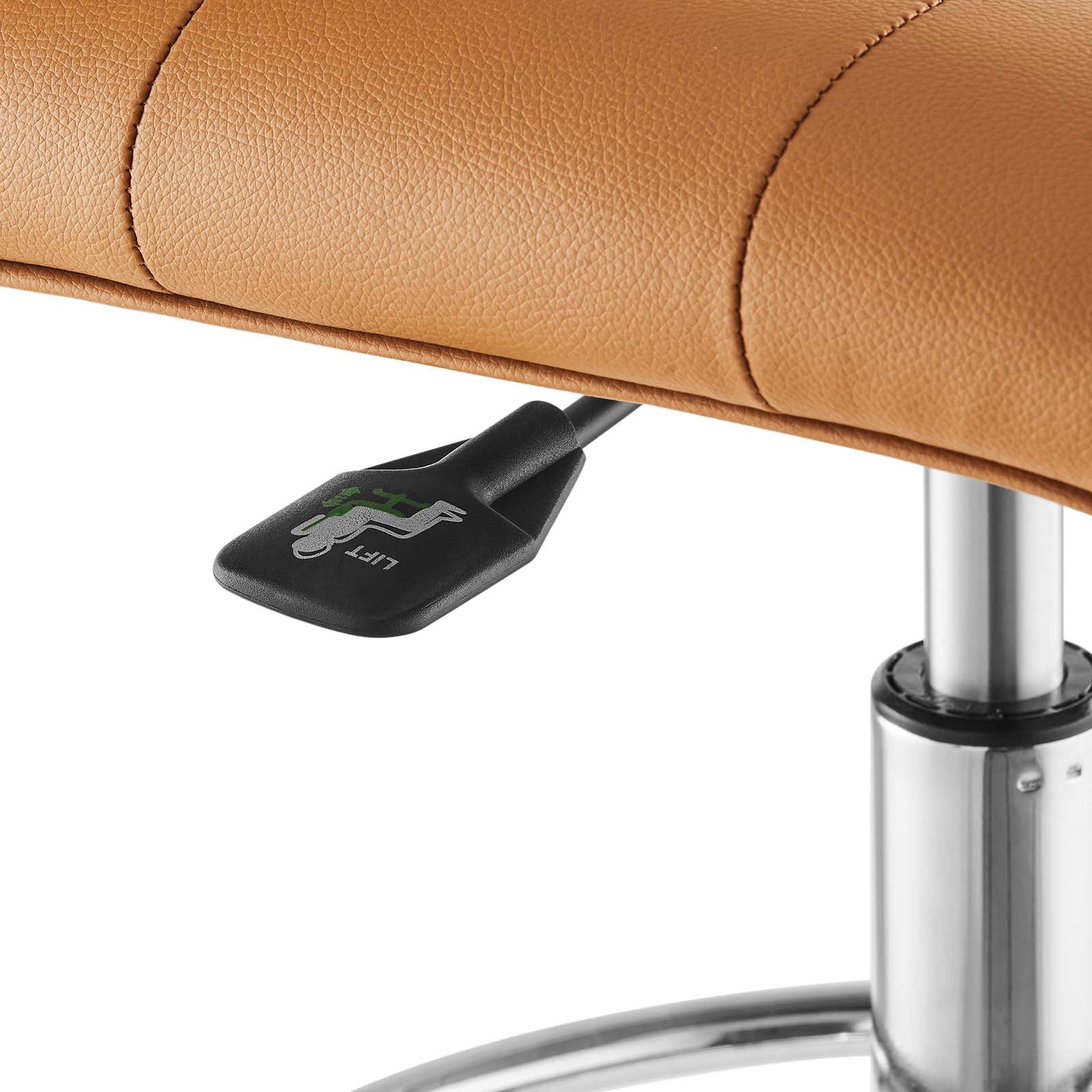 Prim Armless Vegan Leather Drafting Chair By Modway - EEI-4981 - Image 29