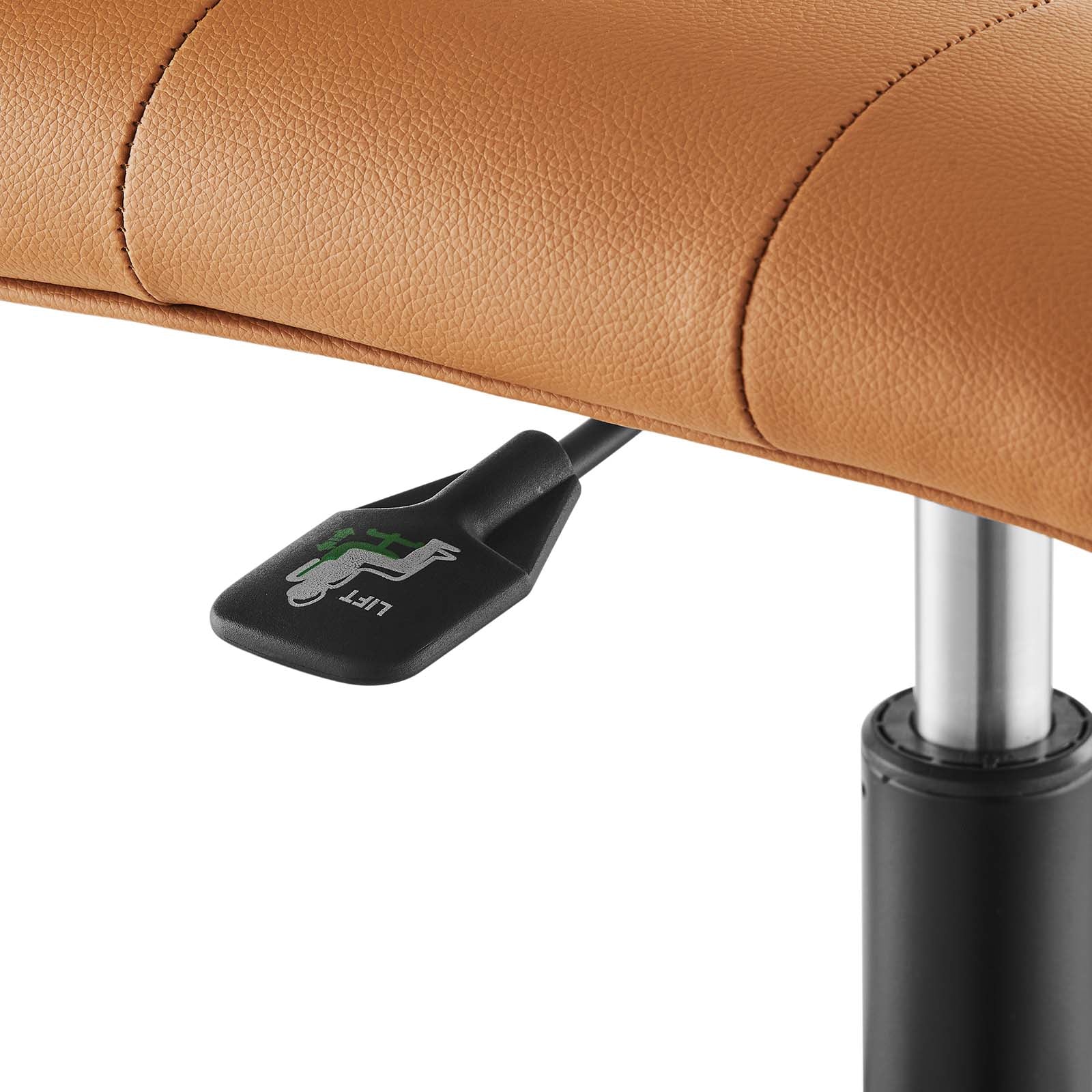 Prim Armless Vegan Leather Office Chair By Modway - EEI-4975 - Image 13