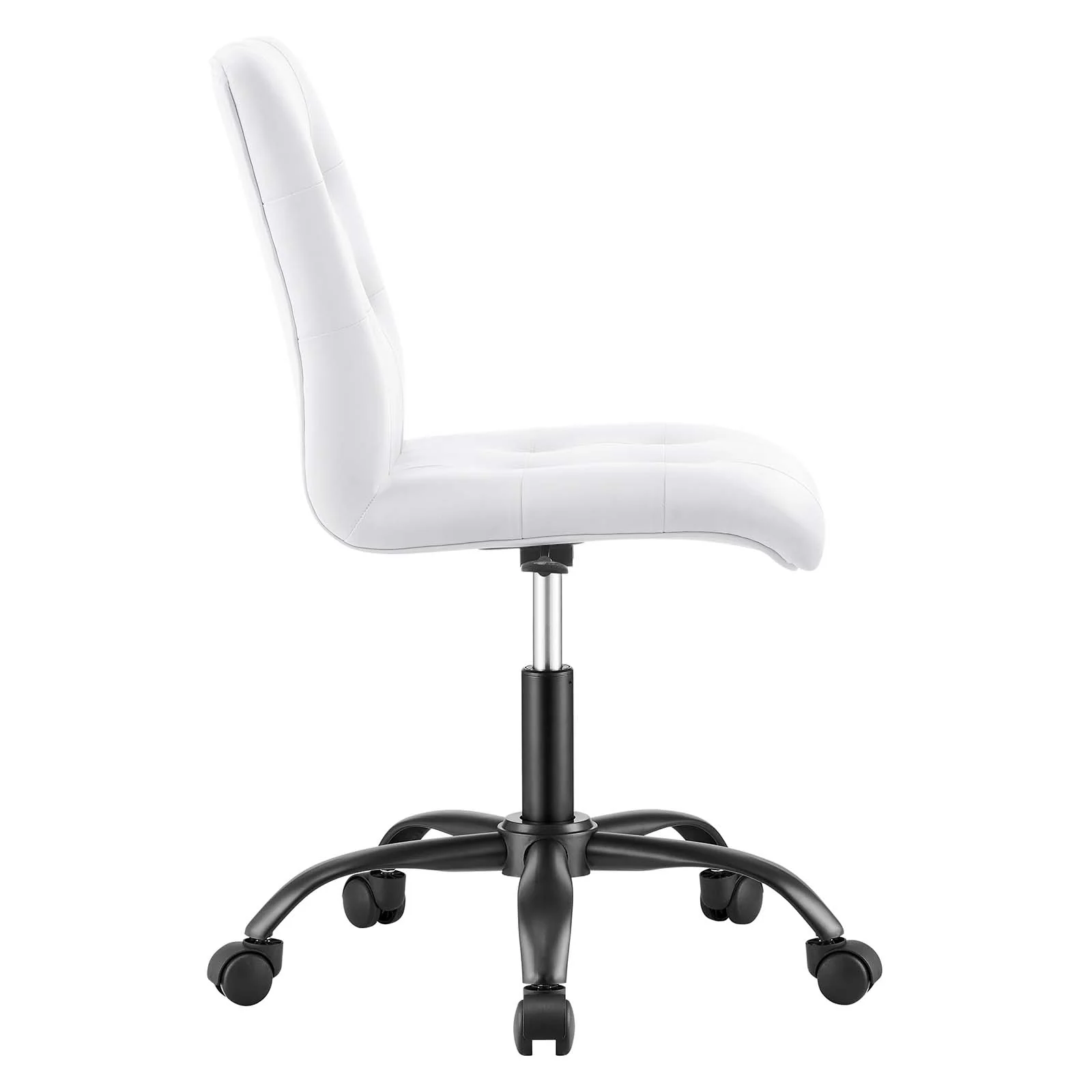Prim Armless Vegan Leather Office Chair By Modway - EEI-4975 - Image 18