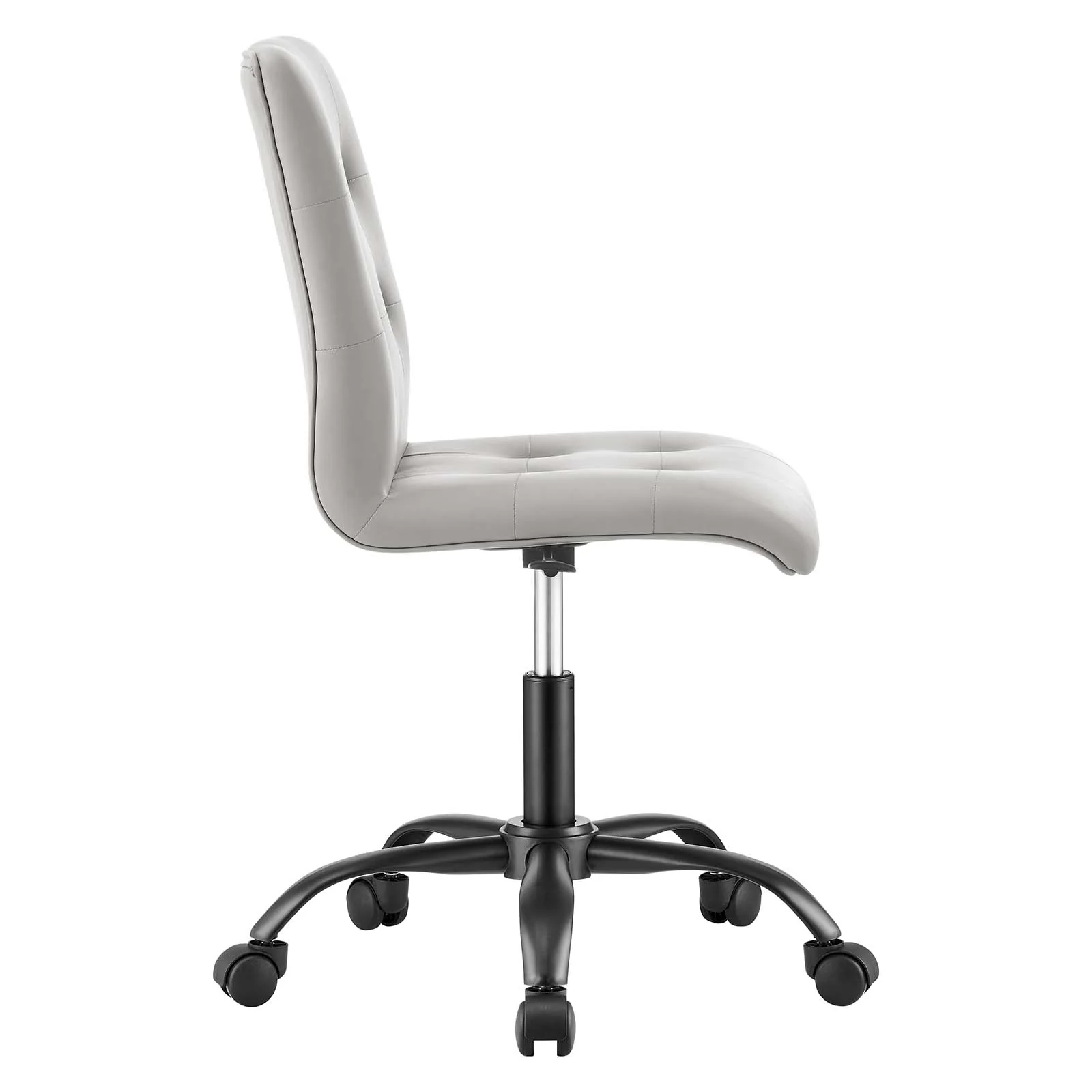 Prim Armless Vegan Leather Office Chair By Modway - EEI-4975 - Image 3