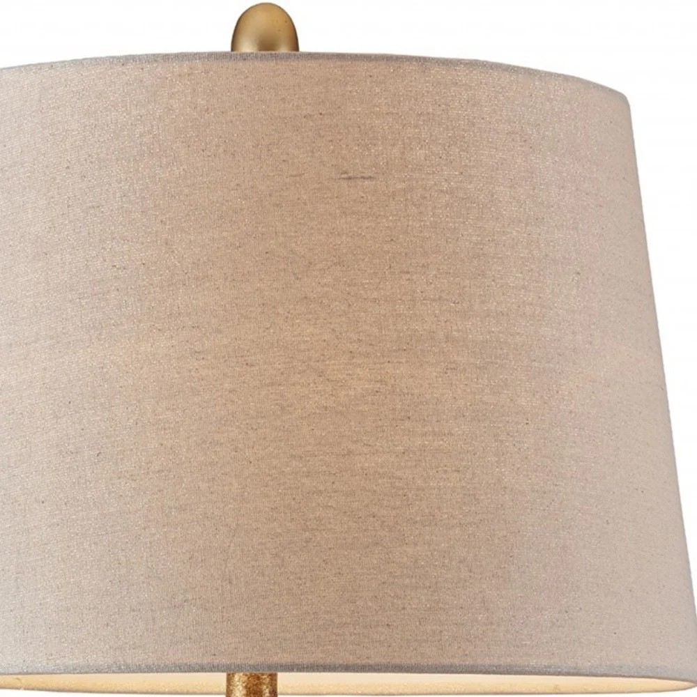 Primo Tall Silver and Gold Table Lamp By Homeroots - Image 4