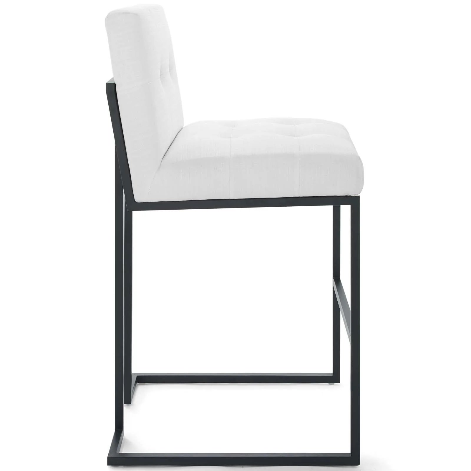 Privy Black Stainless Steel Upholstered Fabric Bar Stool By Modway - EEI-3857 - Image 11